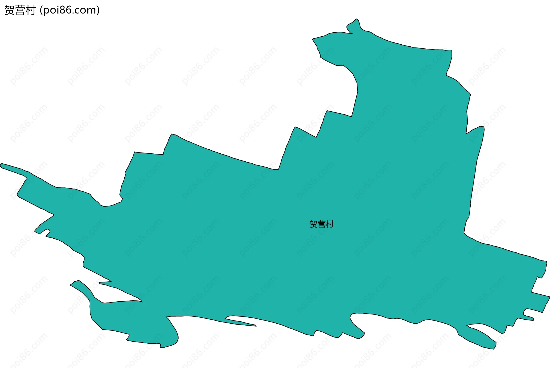 贺营村边界地图