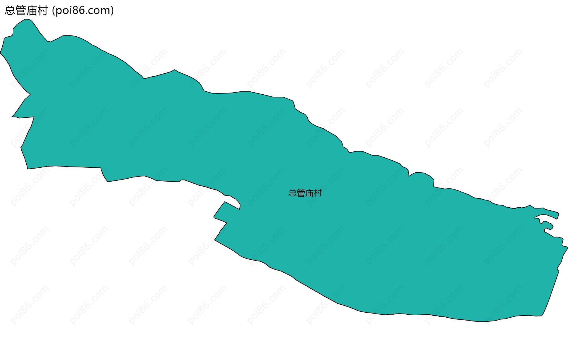 总管庙村边界地图