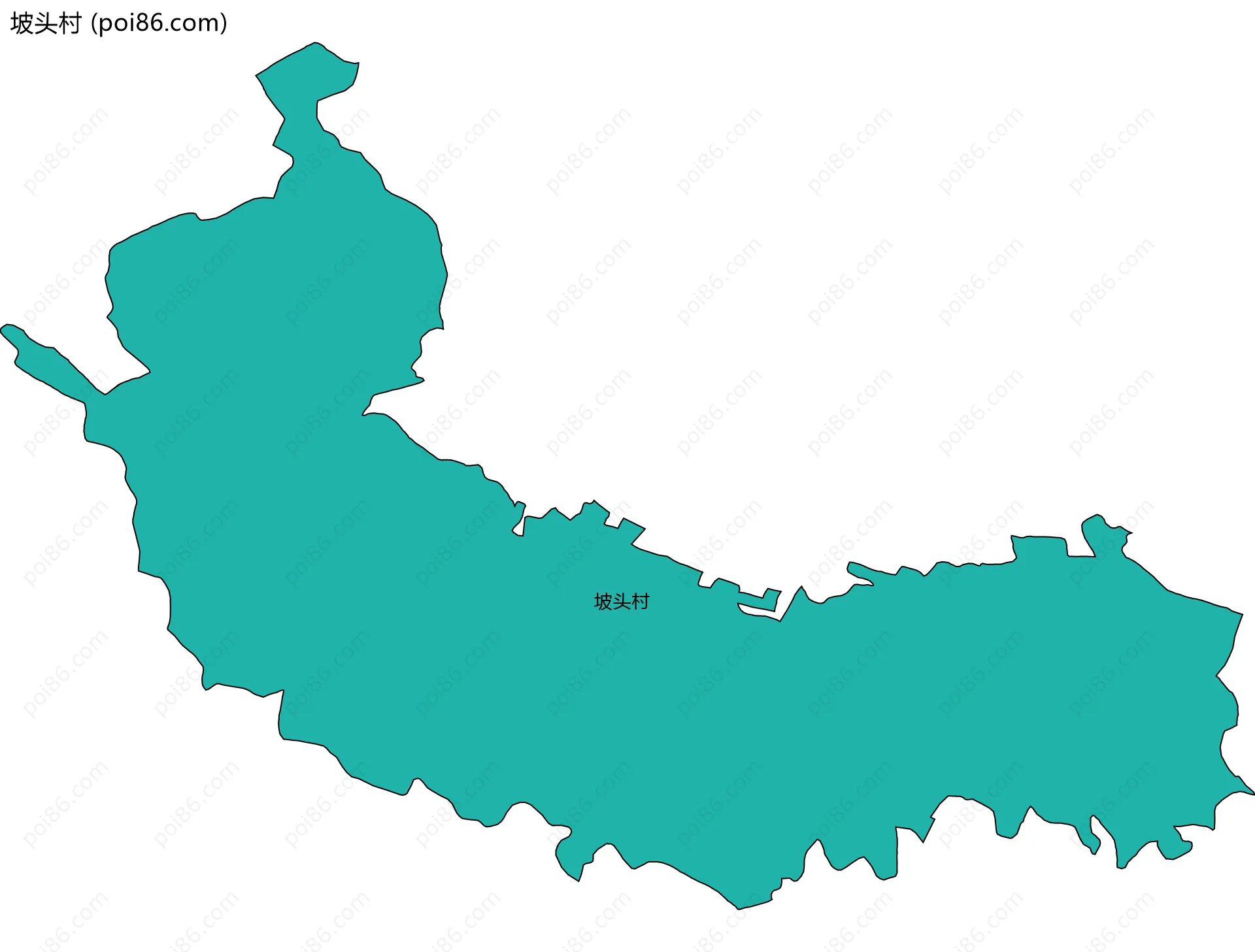 坡头村边界地图