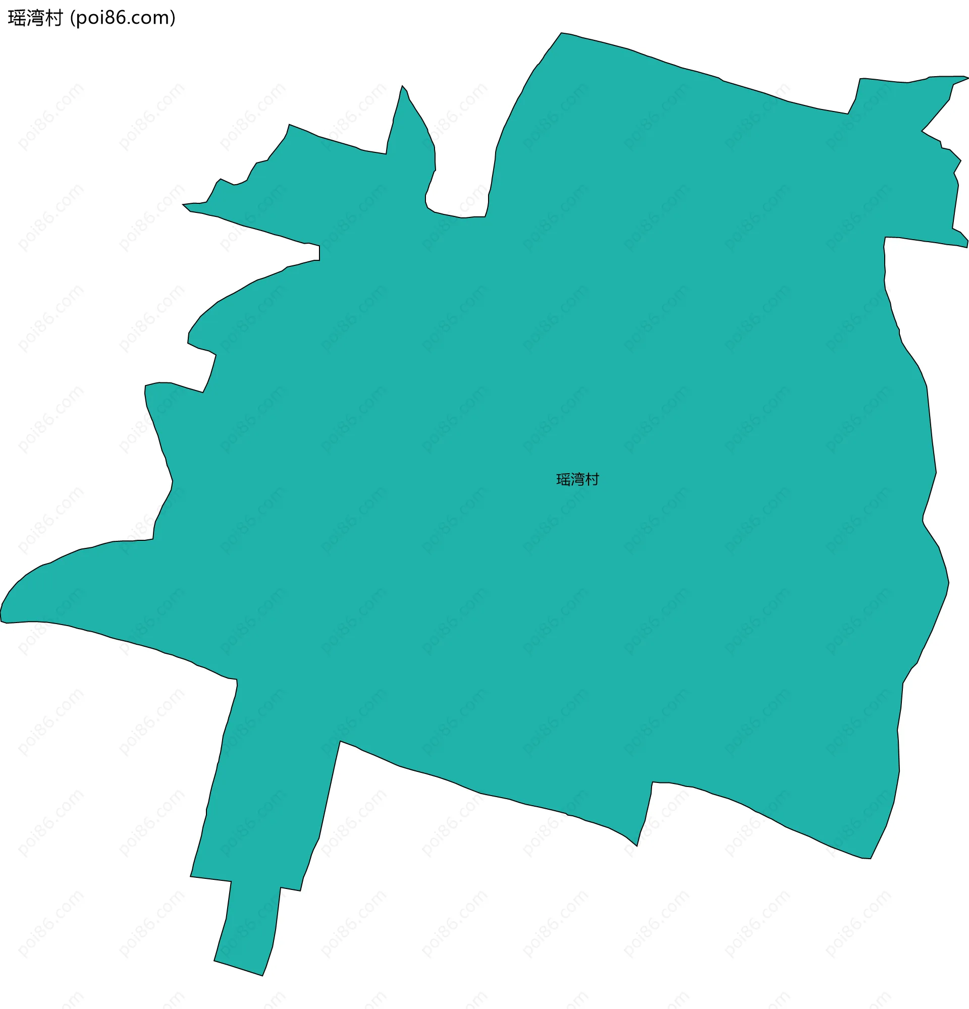 瑶湾村边界地图