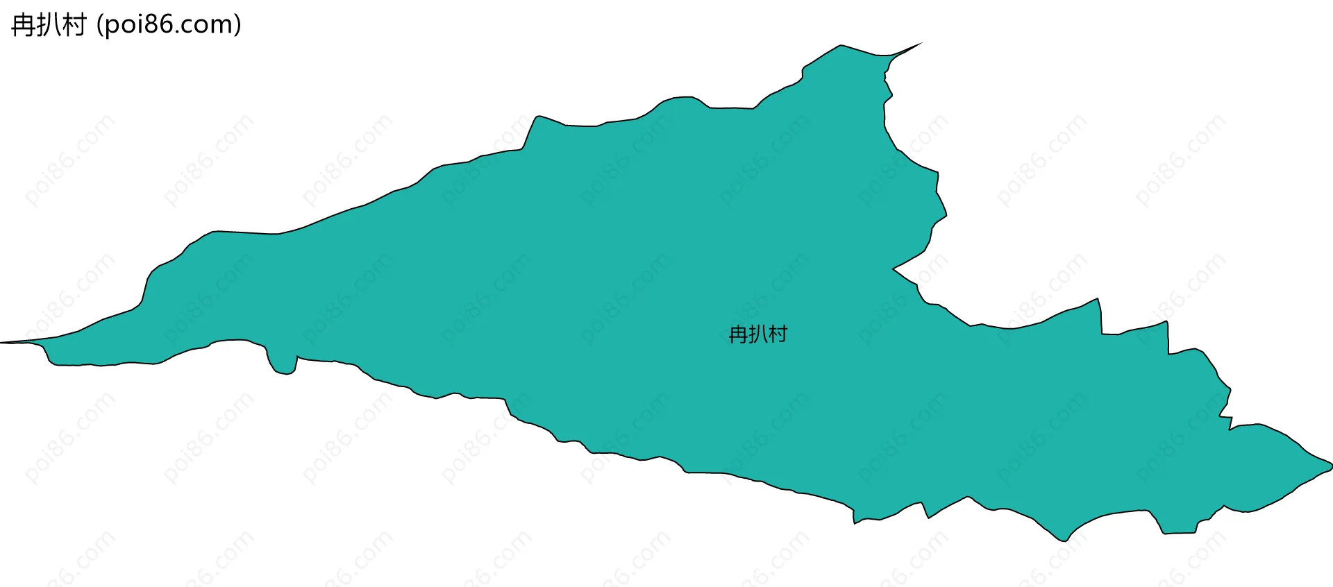 冉扒村边界地图