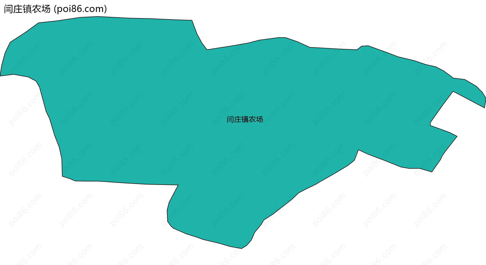 闫庄镇农场边界地图