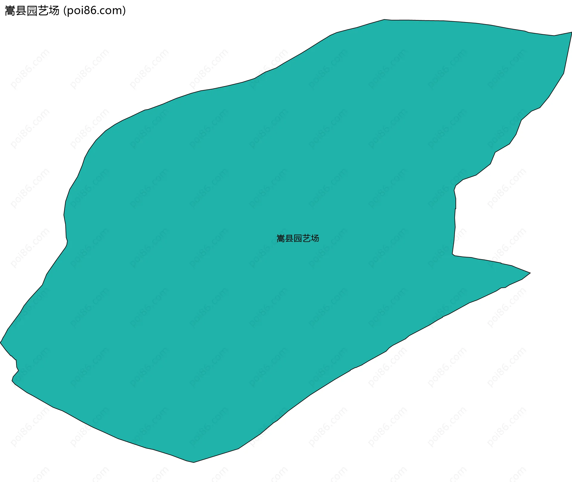 嵩县园艺场边界地图