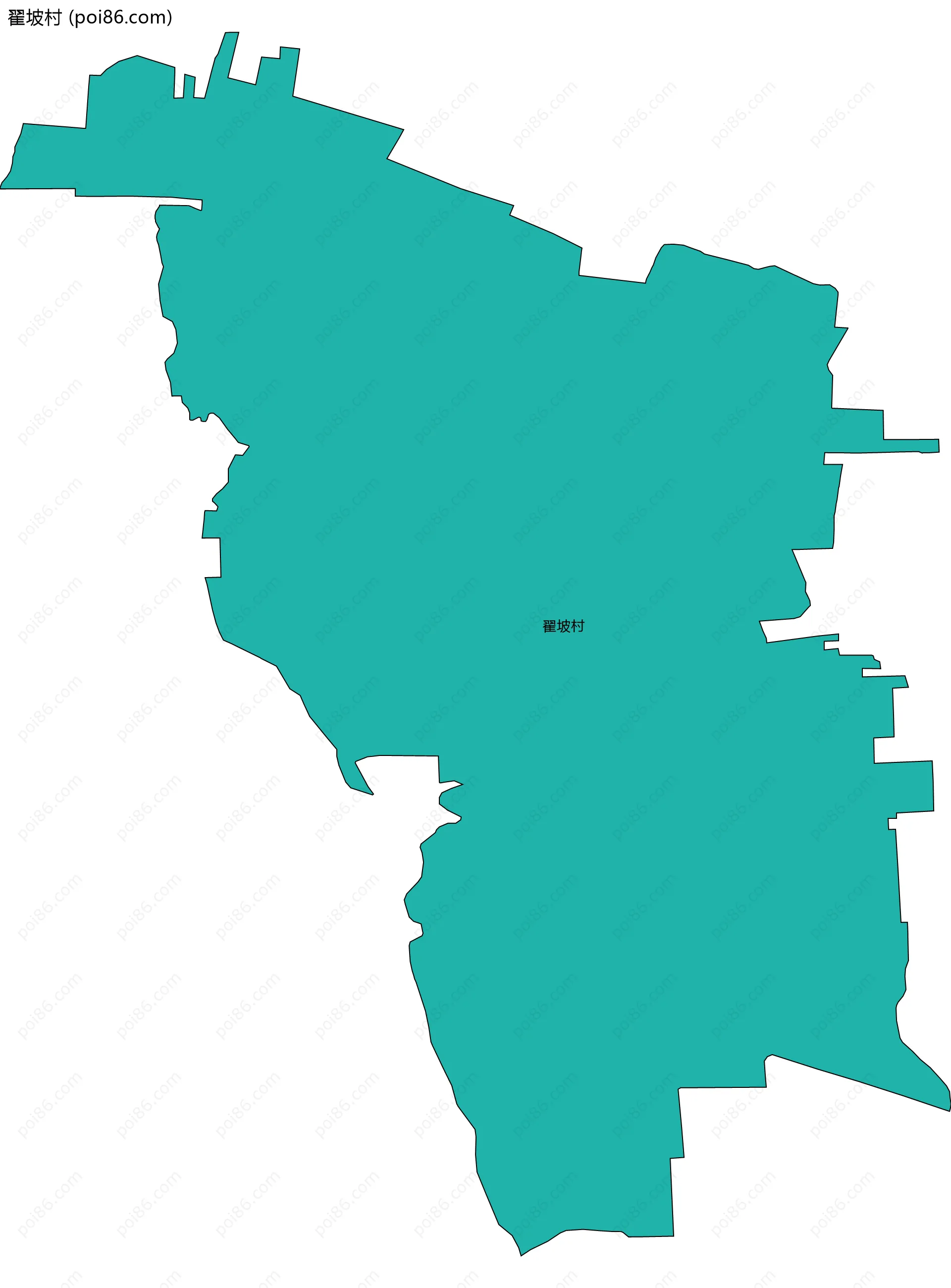 翟坡村边界地图