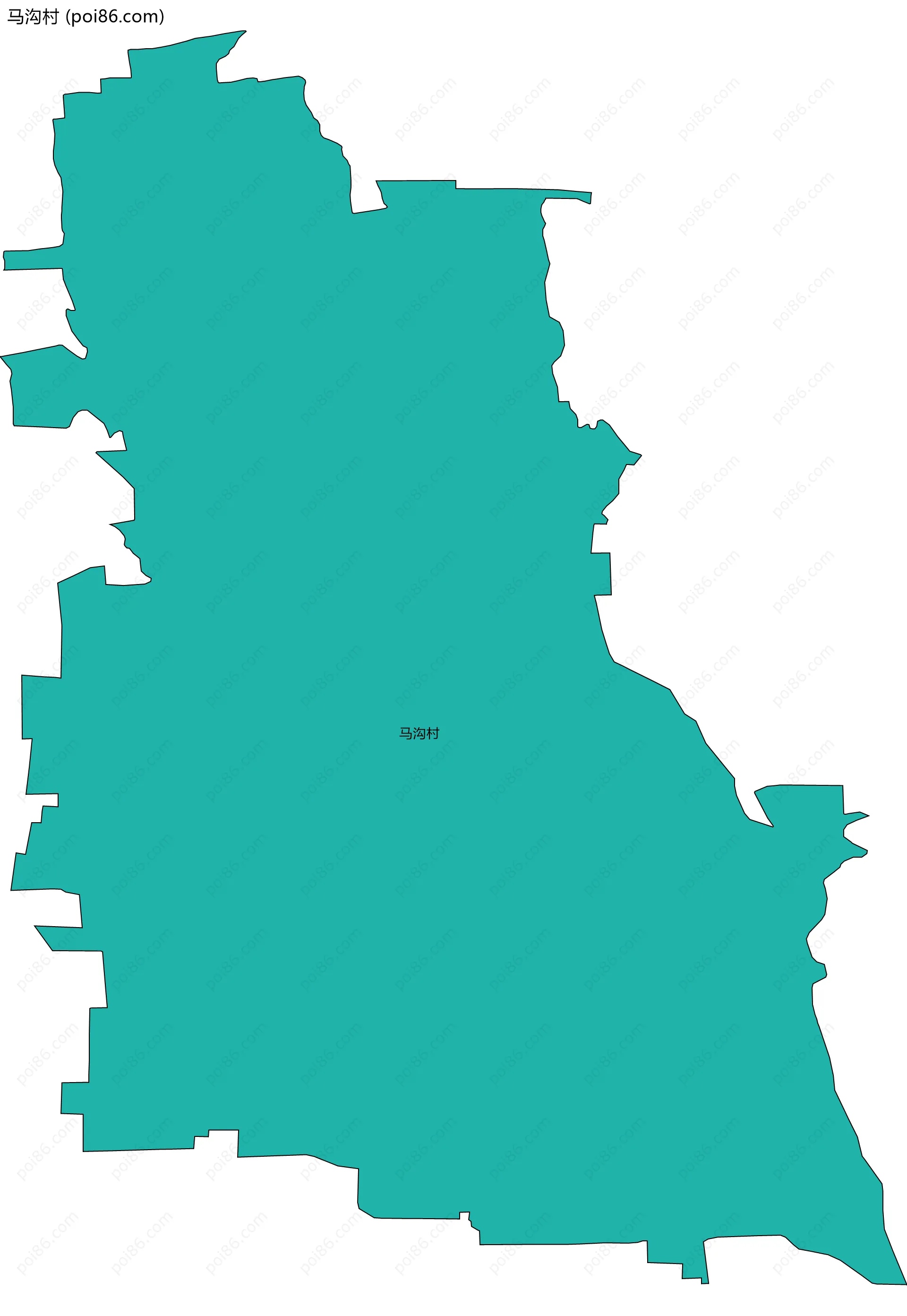 马沟村边界地图