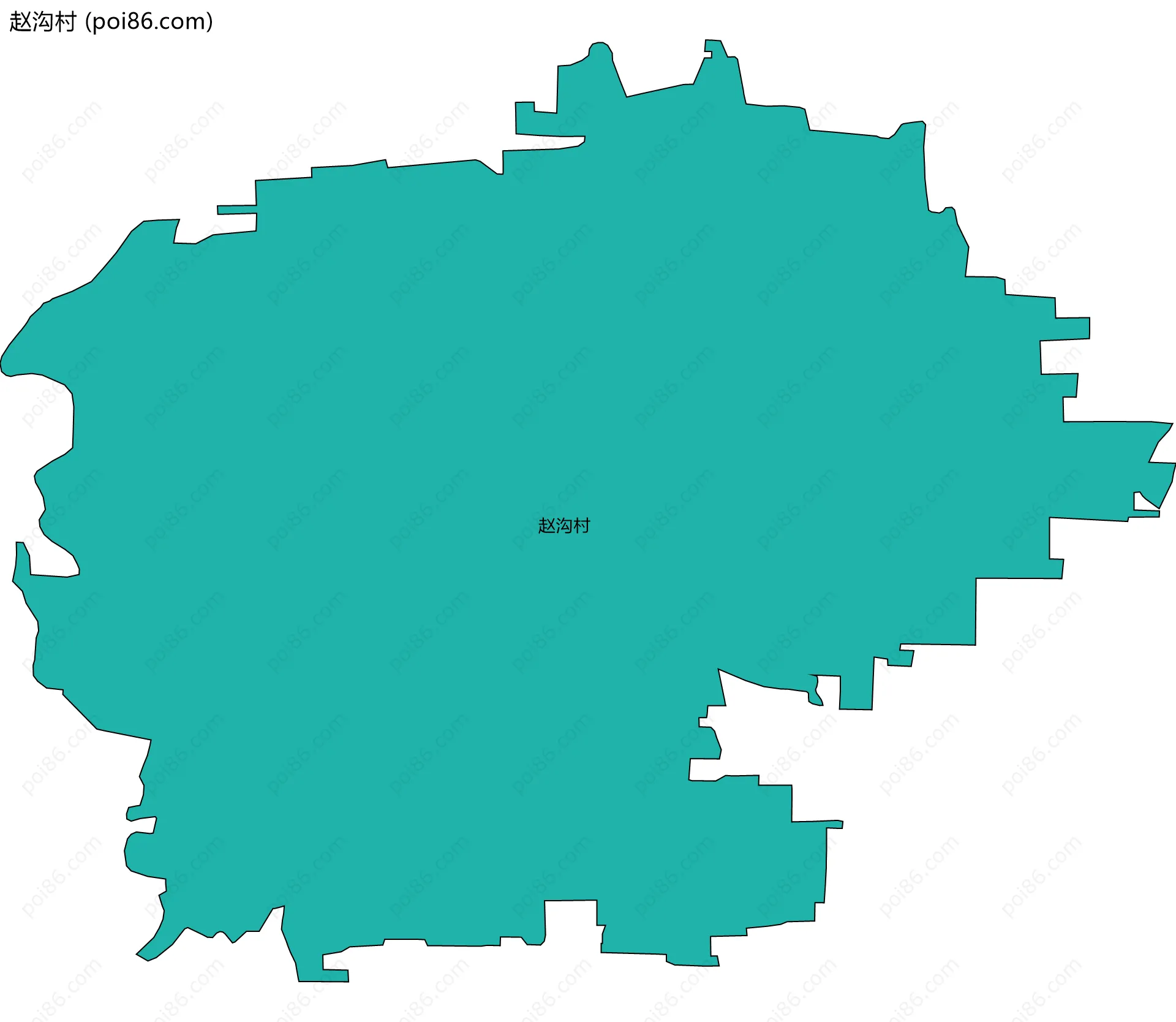 赵沟村边界地图