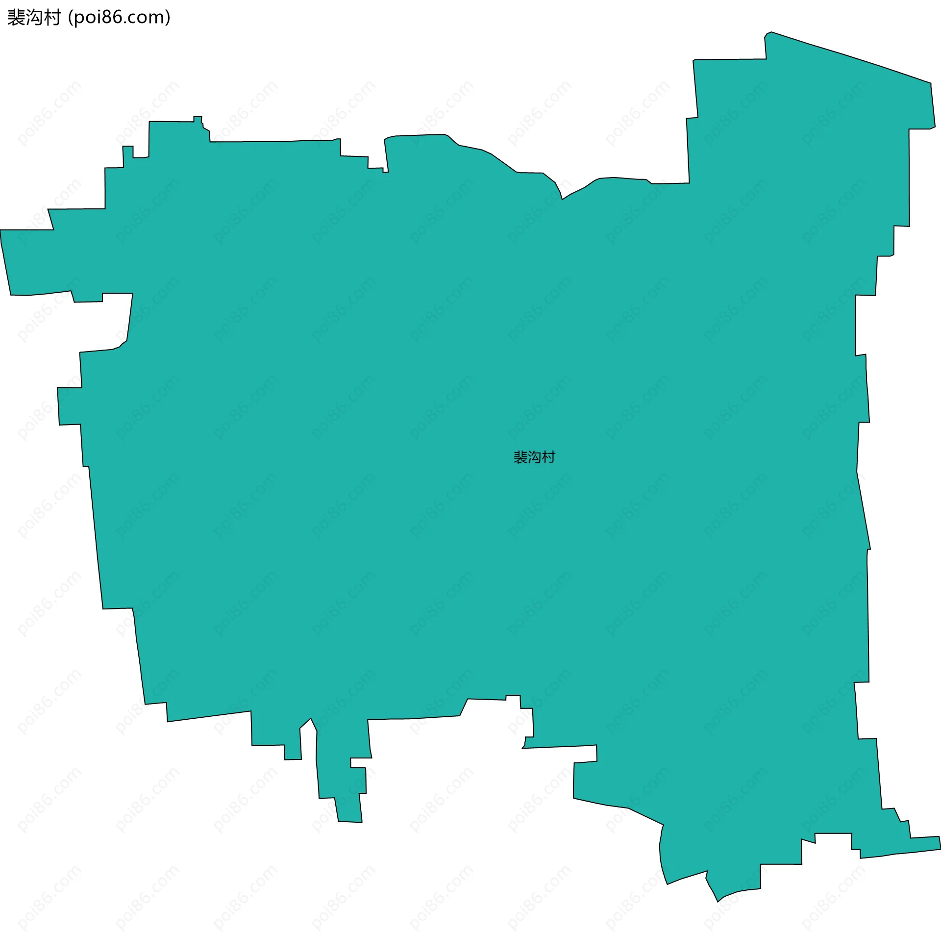 裴沟村边界地图