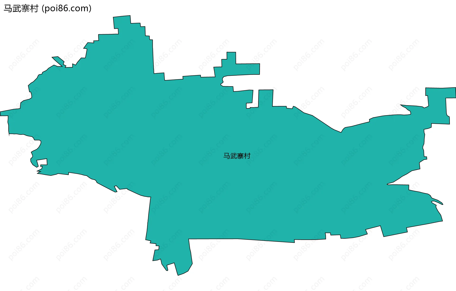 马武寨村边界地图
