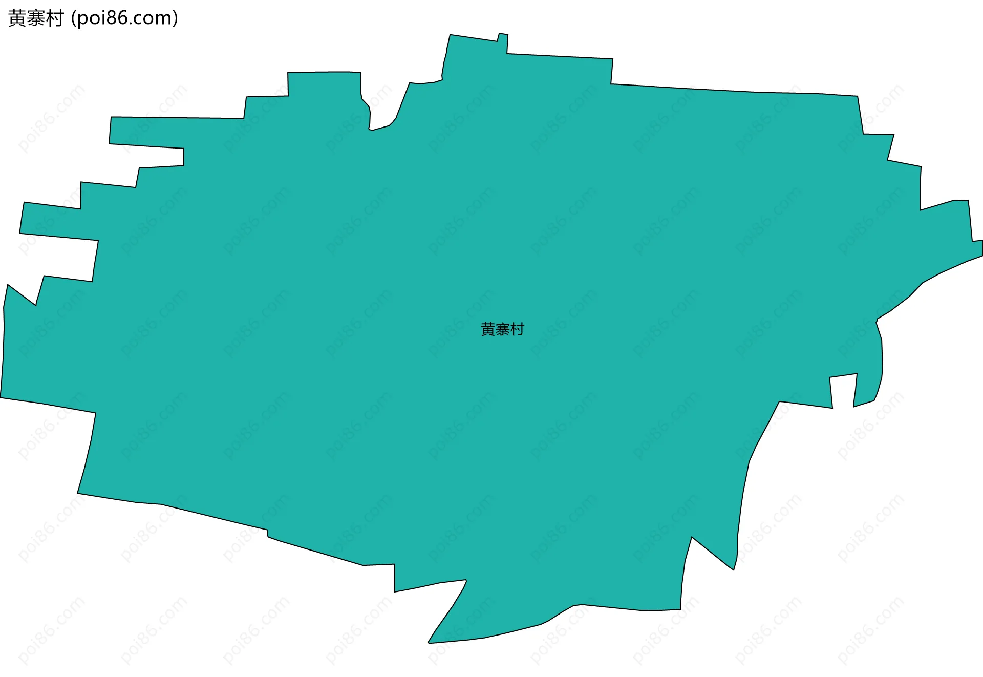 黄寨村边界地图
