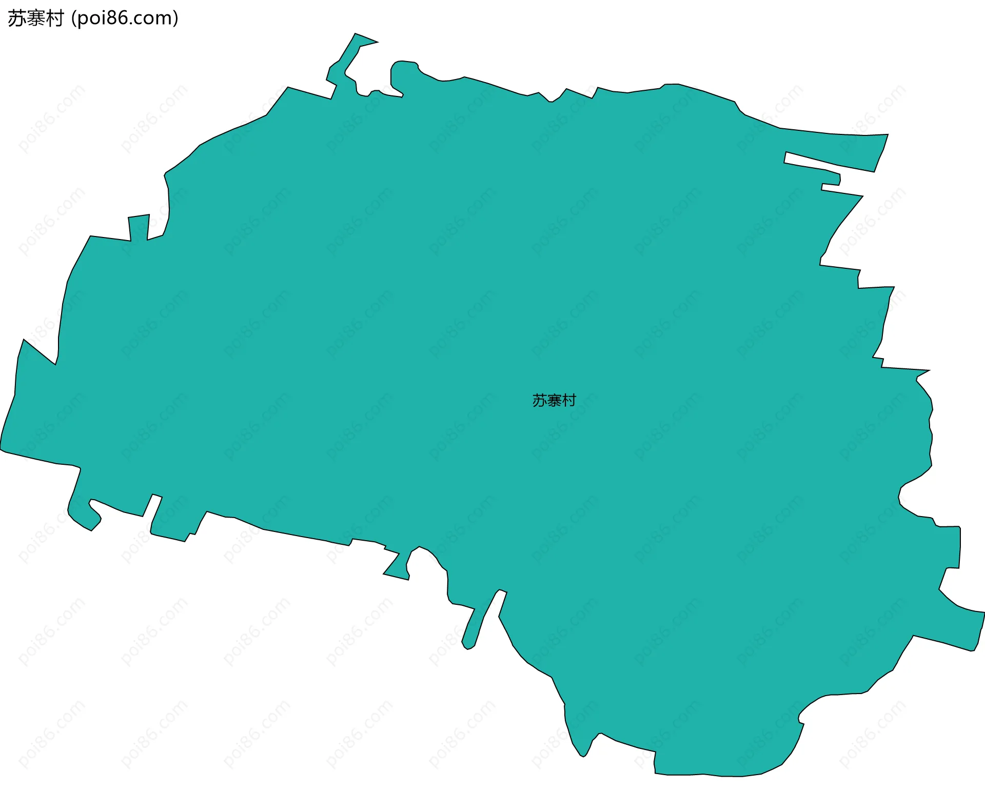 苏寨村边界地图