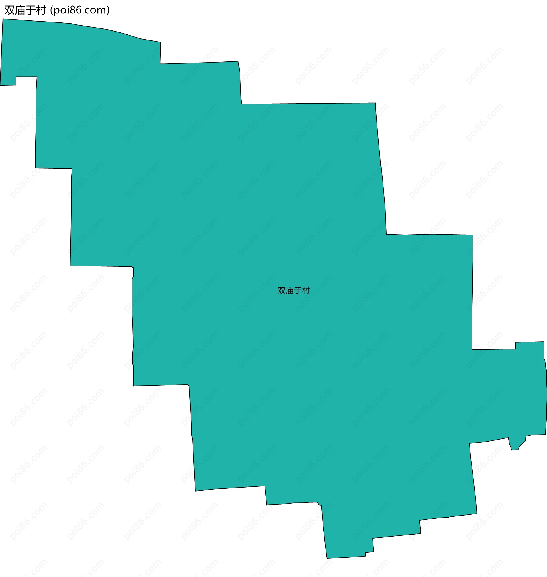 双庙于村边界地图
