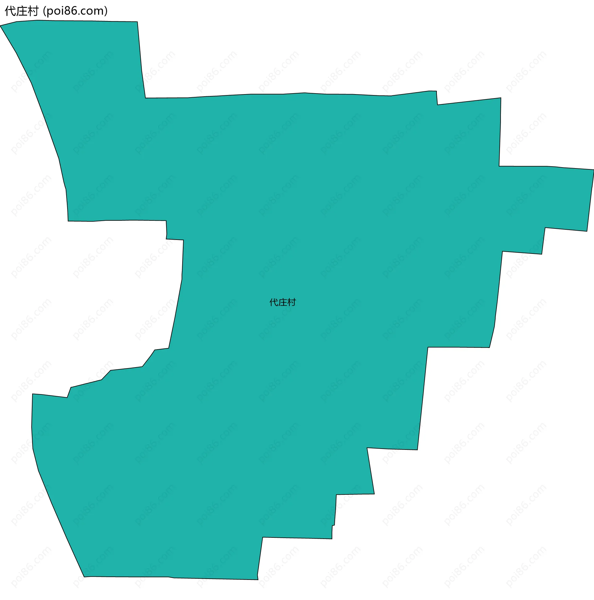 代庄村边界地图