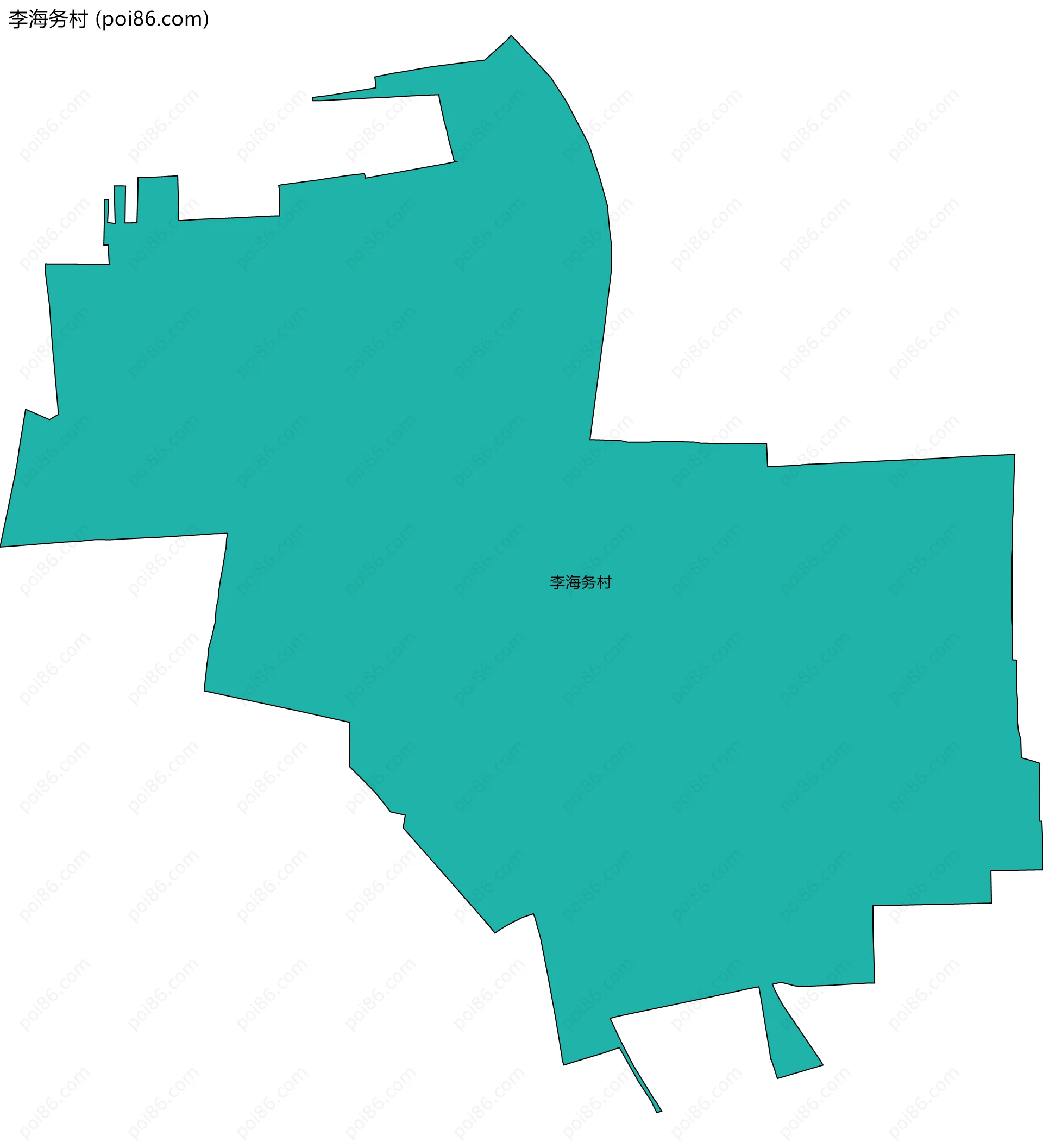 李海务村边界地图