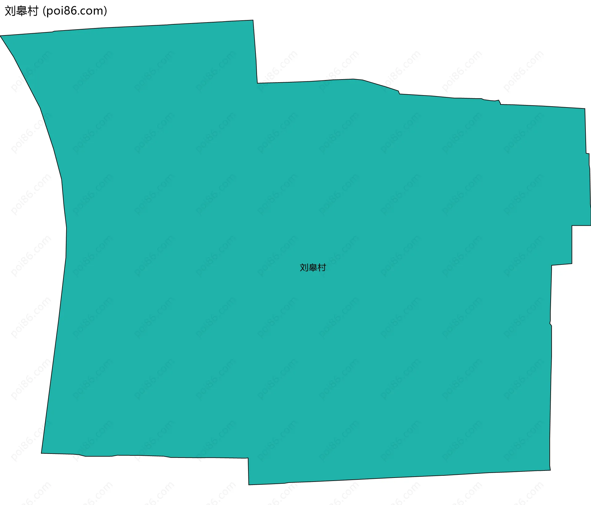 刘皋村边界地图