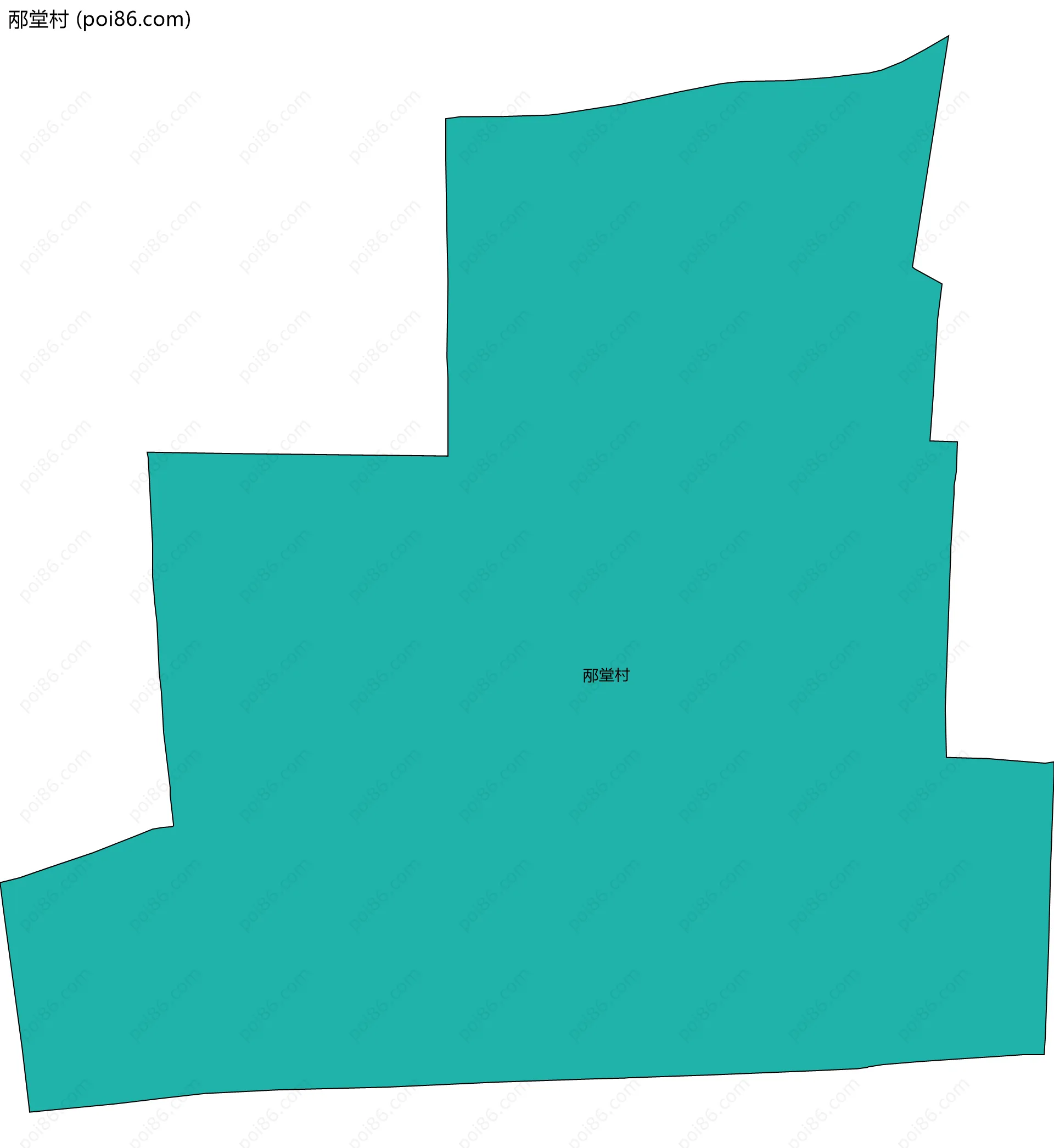 邴堂村边界地图