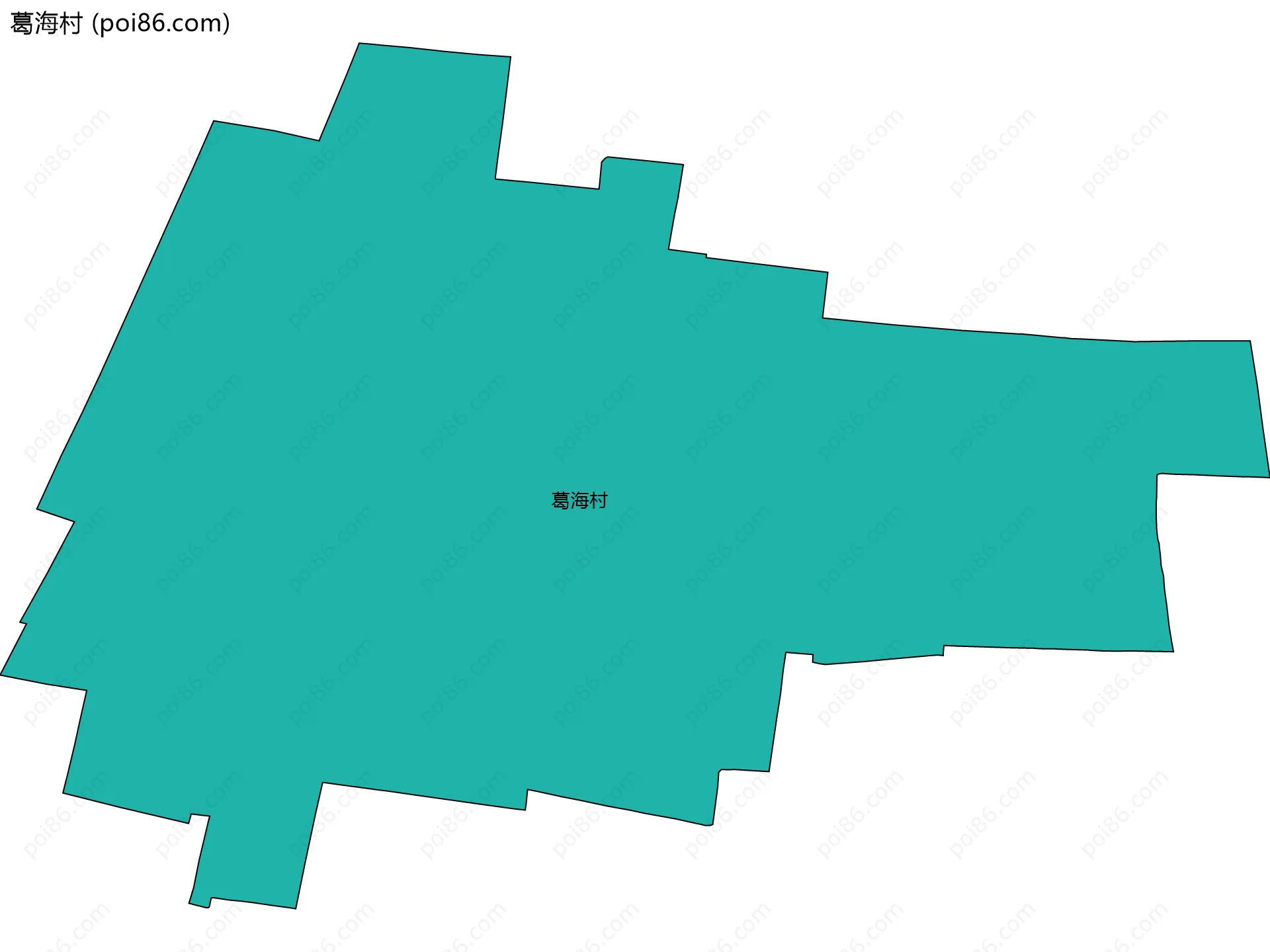 葛海村边界地图
