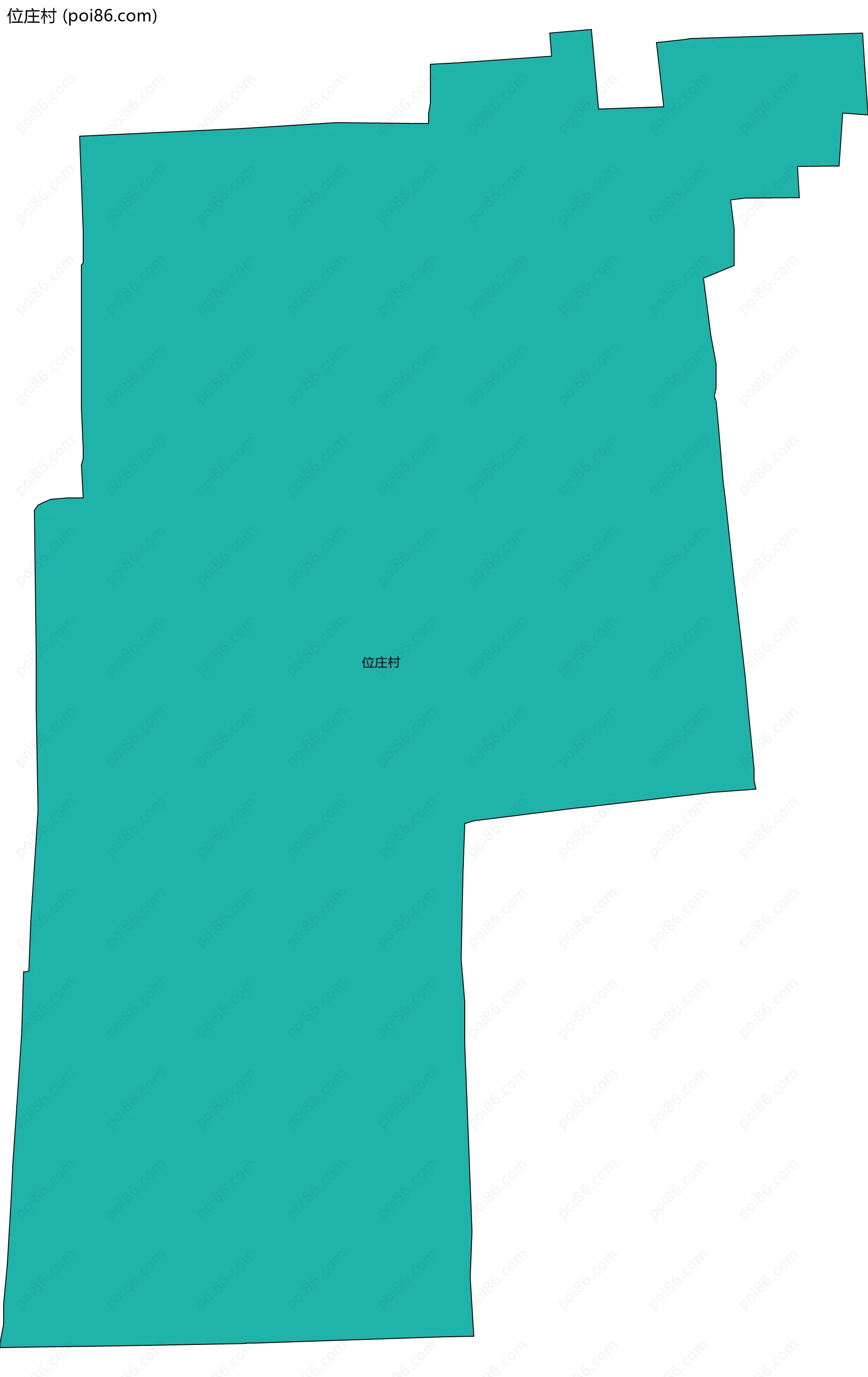 位庄村边界地图