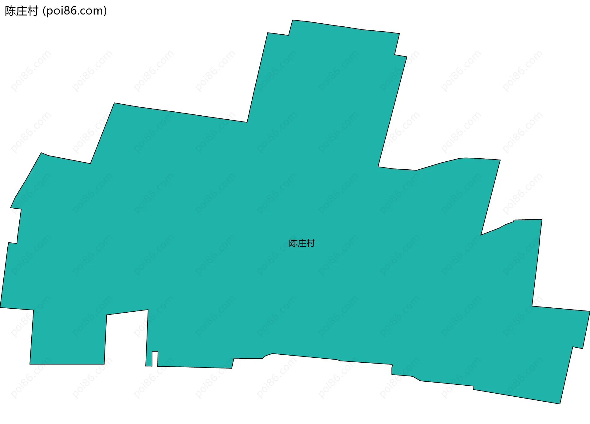 陈庄村边界地图