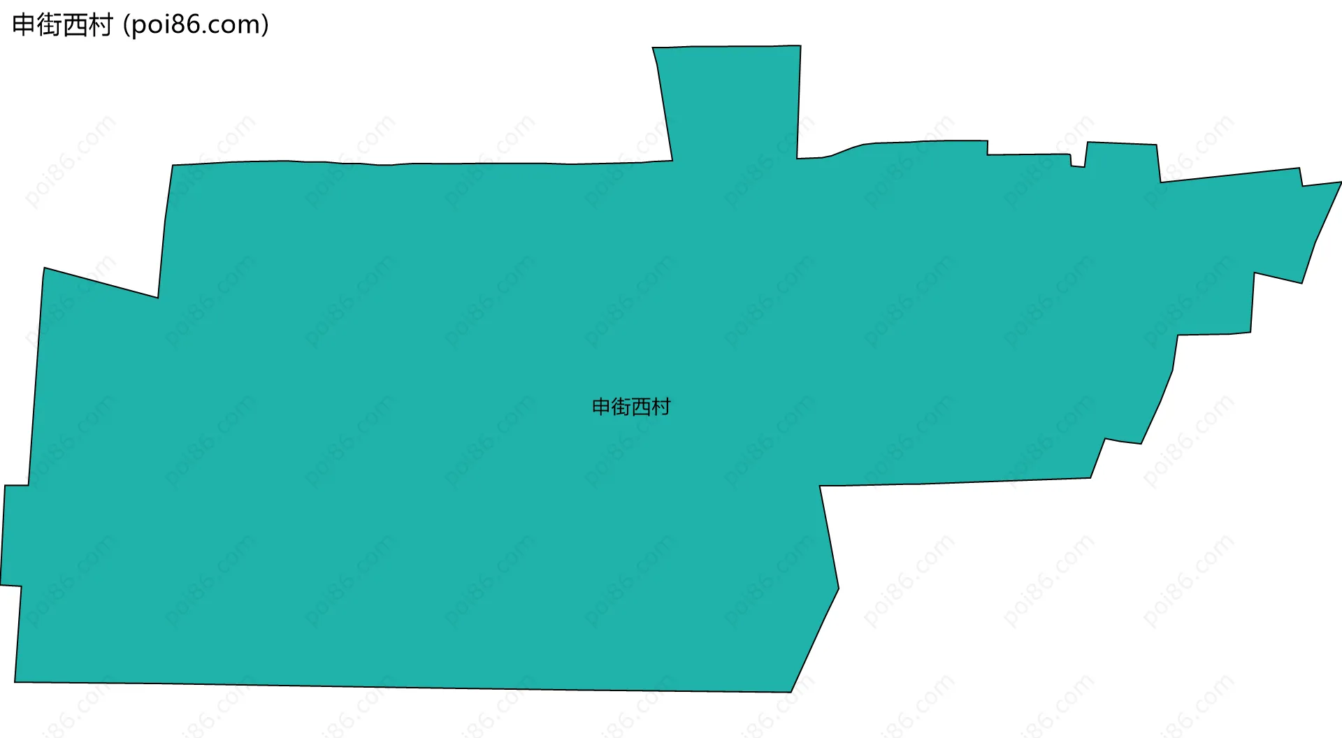 申街西村边界地图