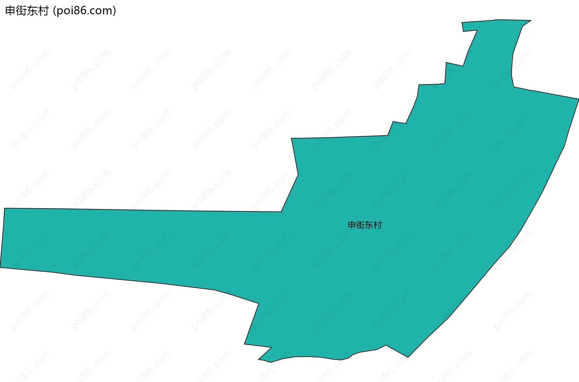 申街东村边界地图