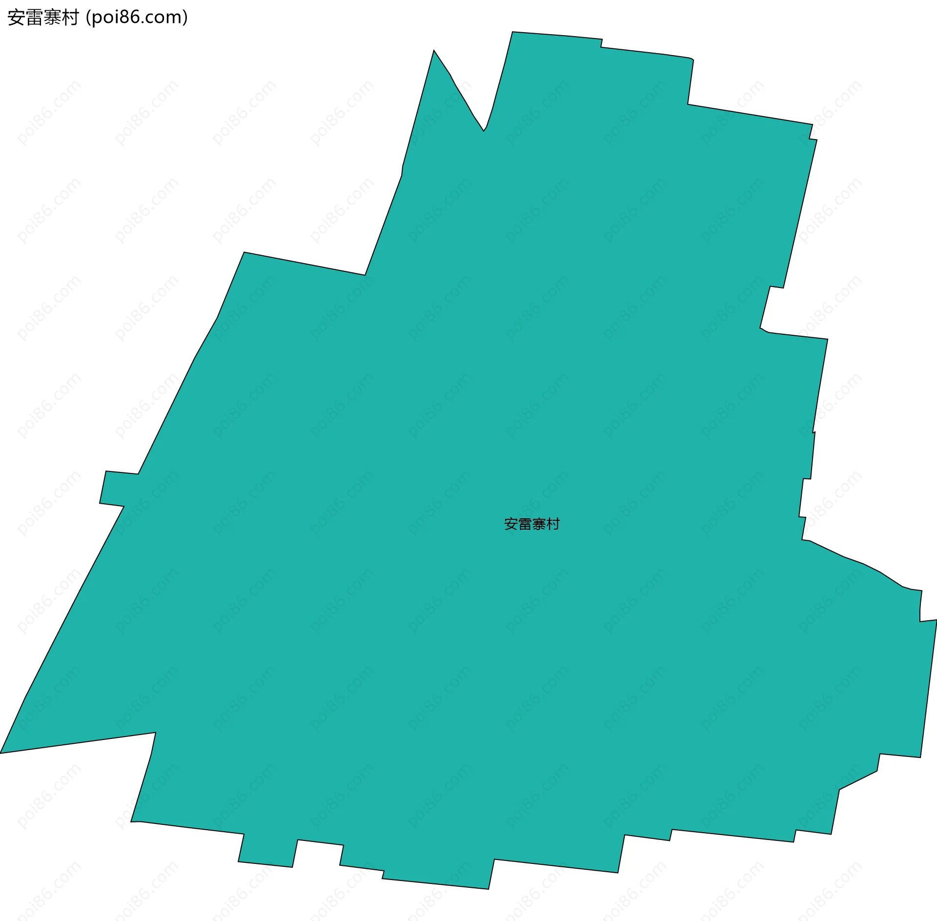 安雷寨村边界地图