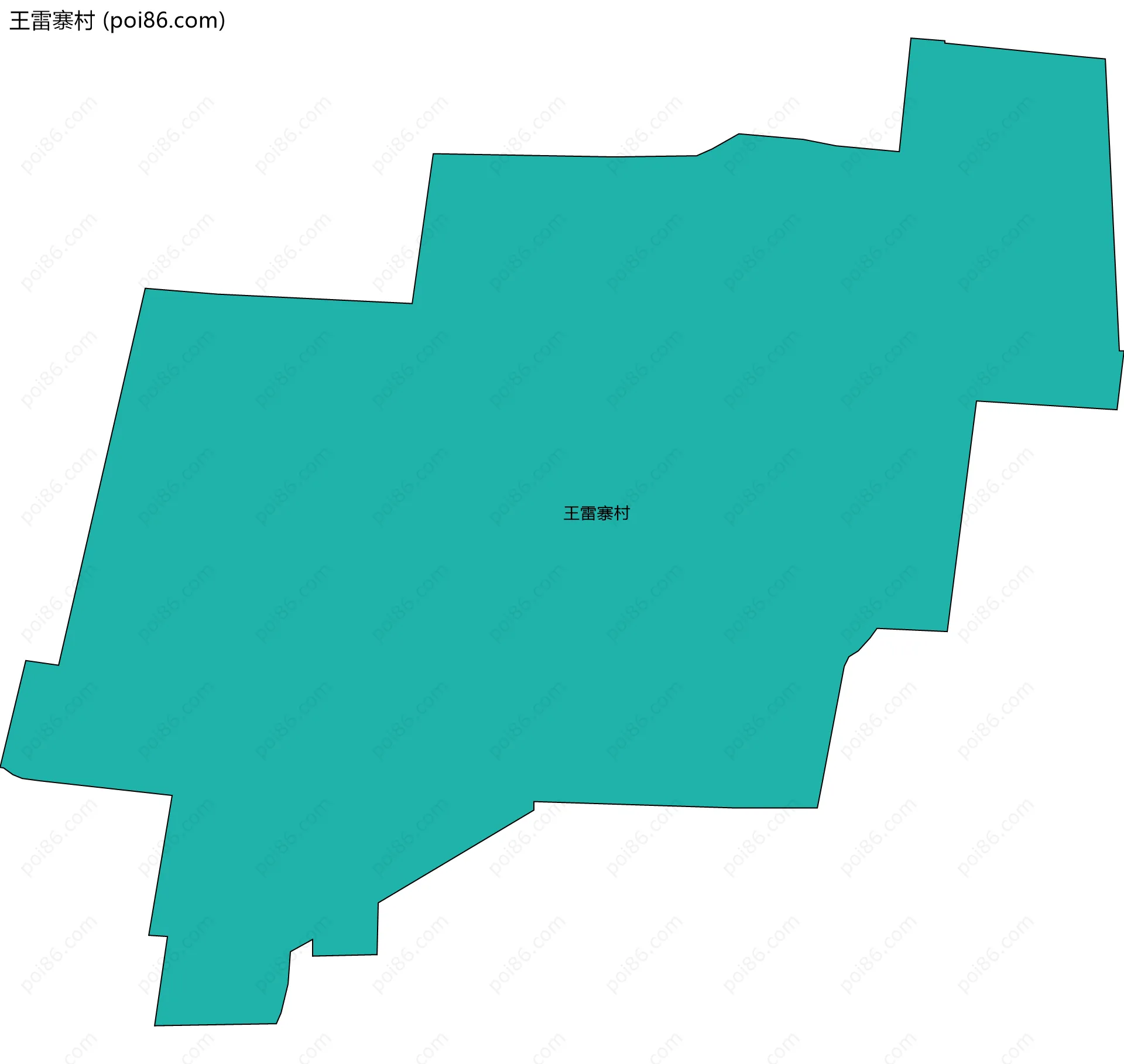 王雷寨村边界地图
