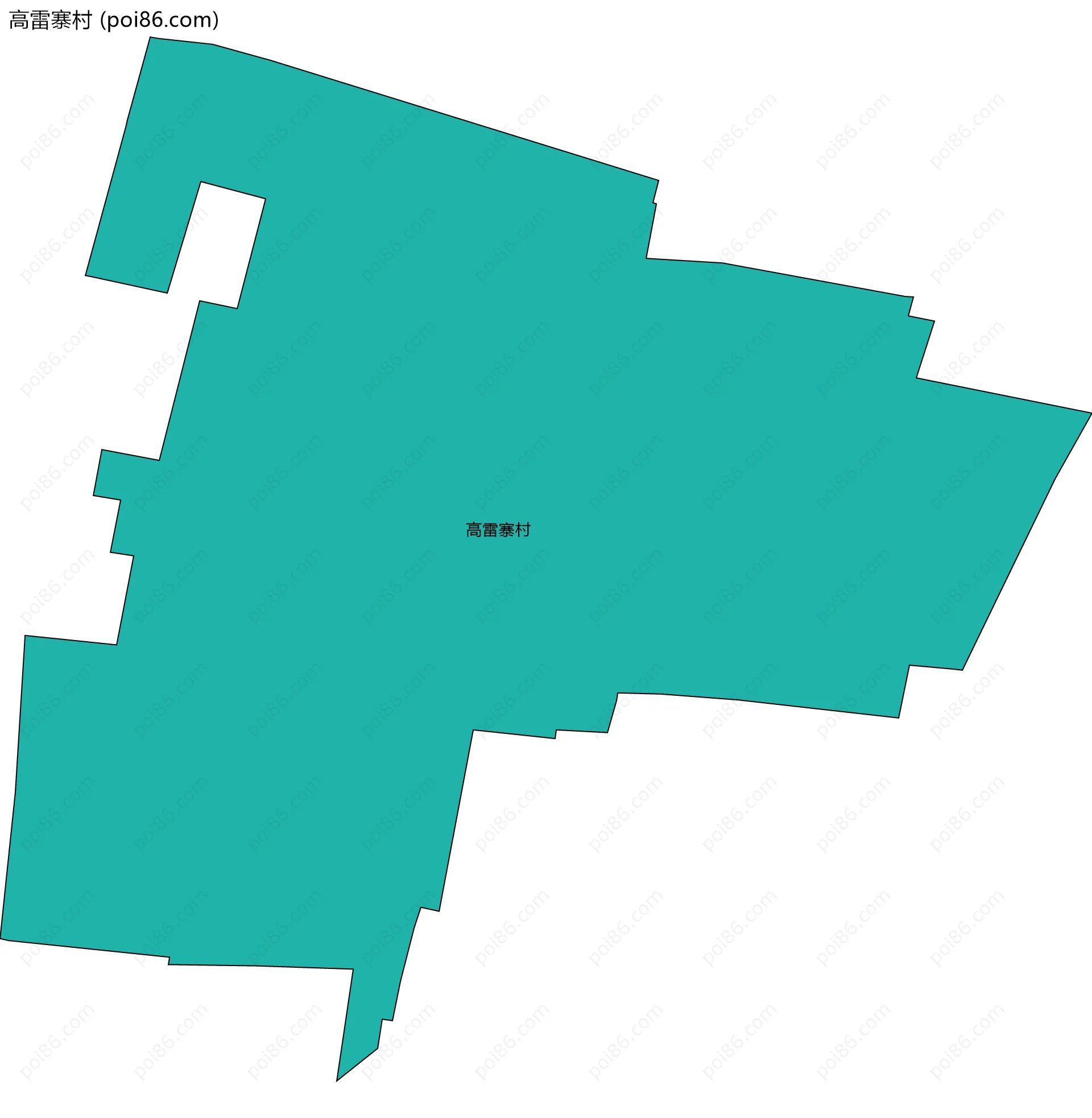 高雷寨村边界地图