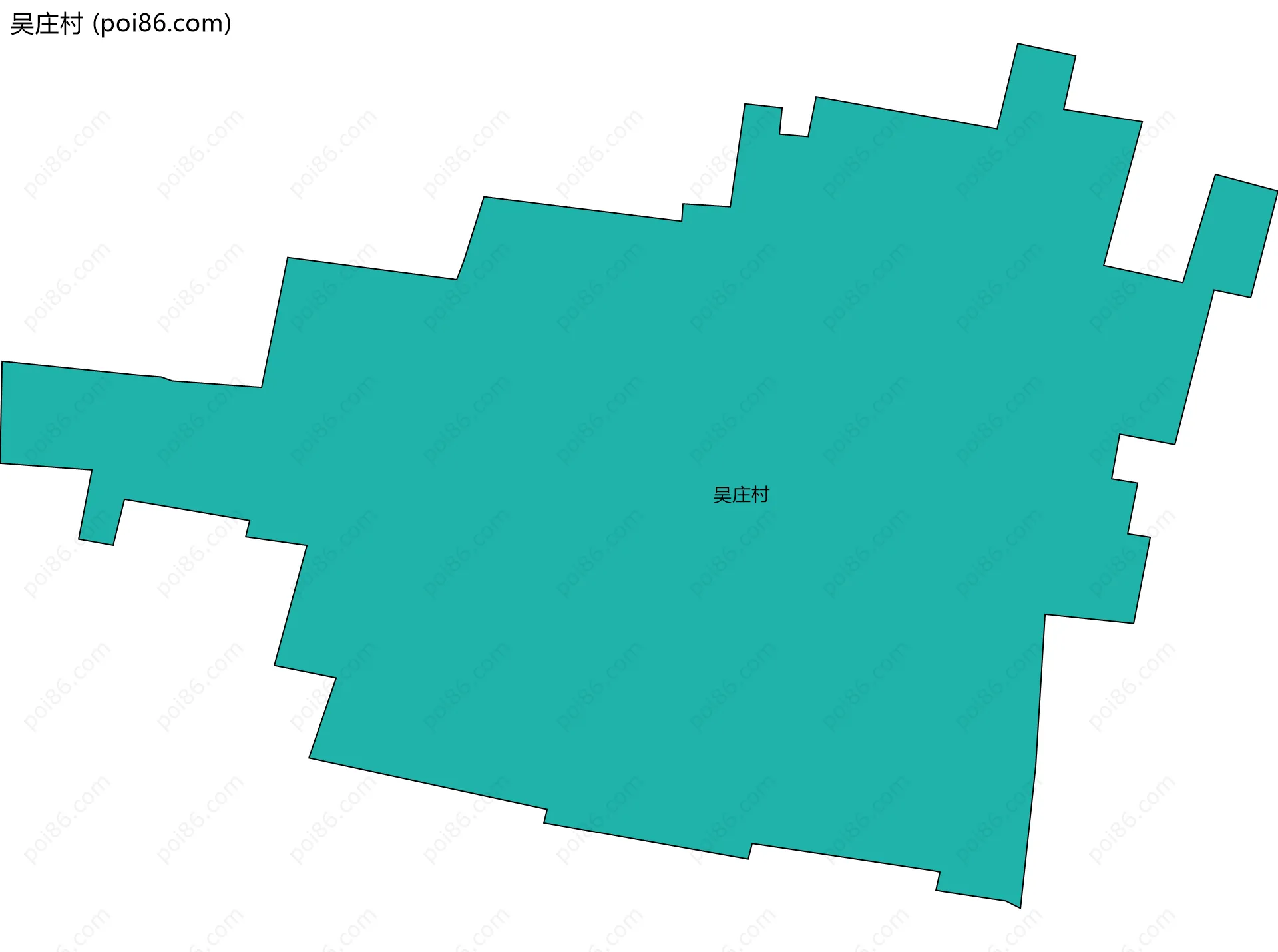 吴庄村边界地图