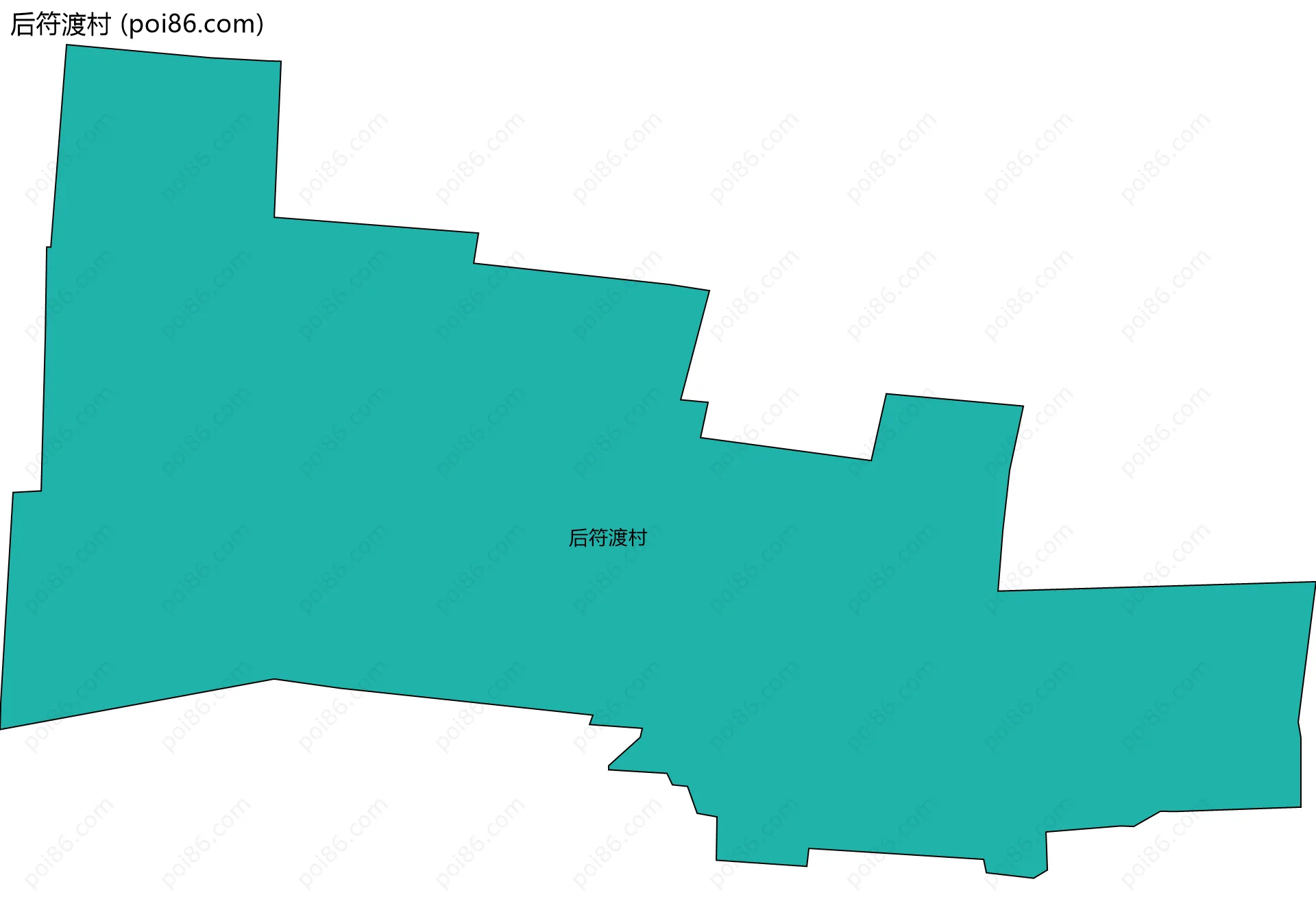 后符渡村边界地图