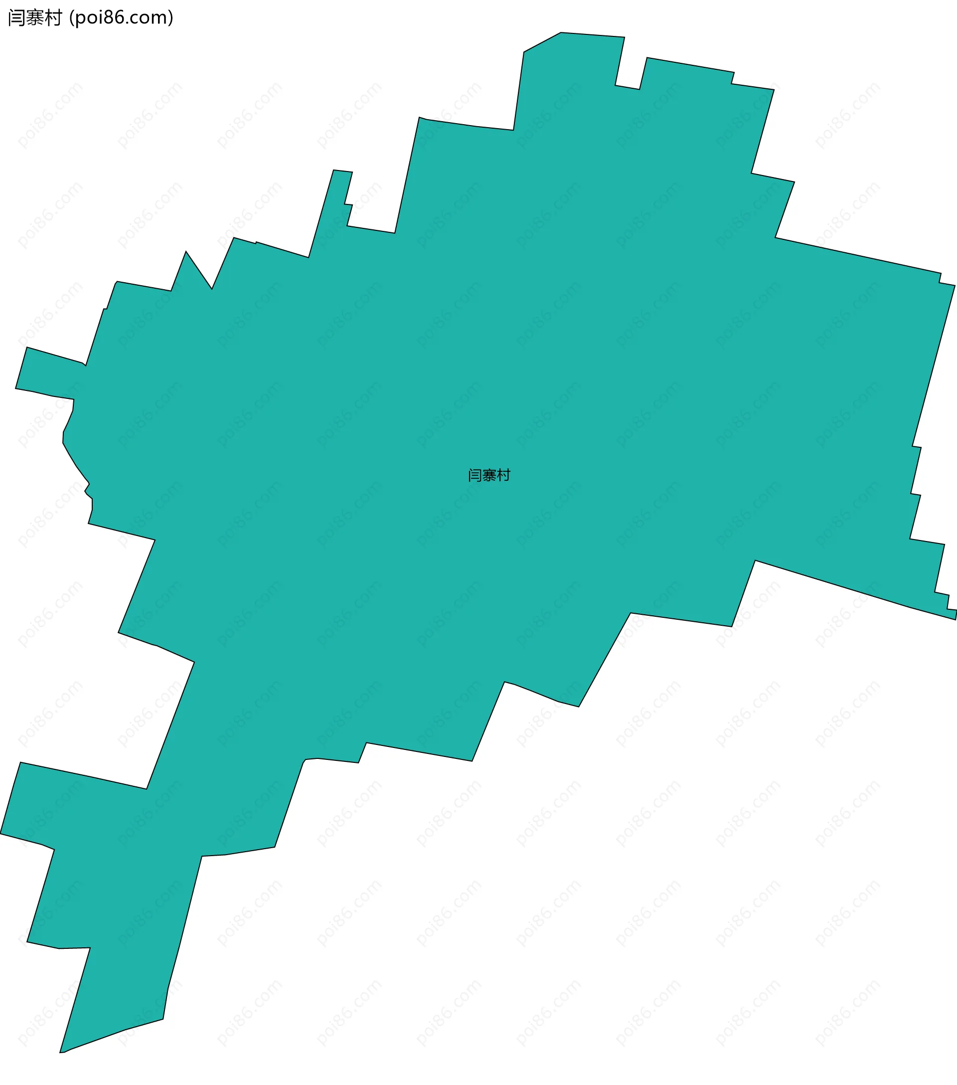 闫寨村边界地图