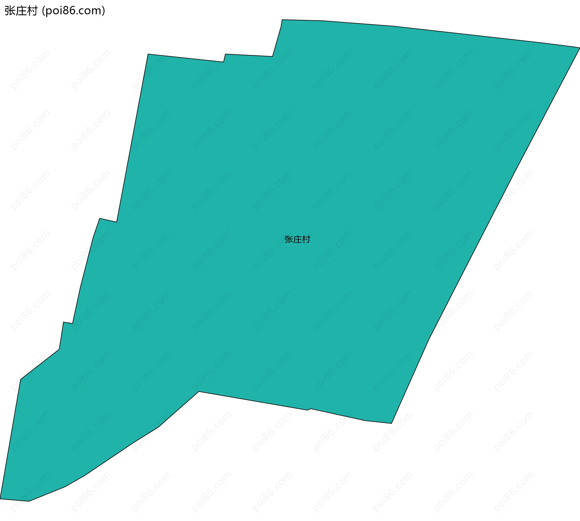 张庄村边界地图