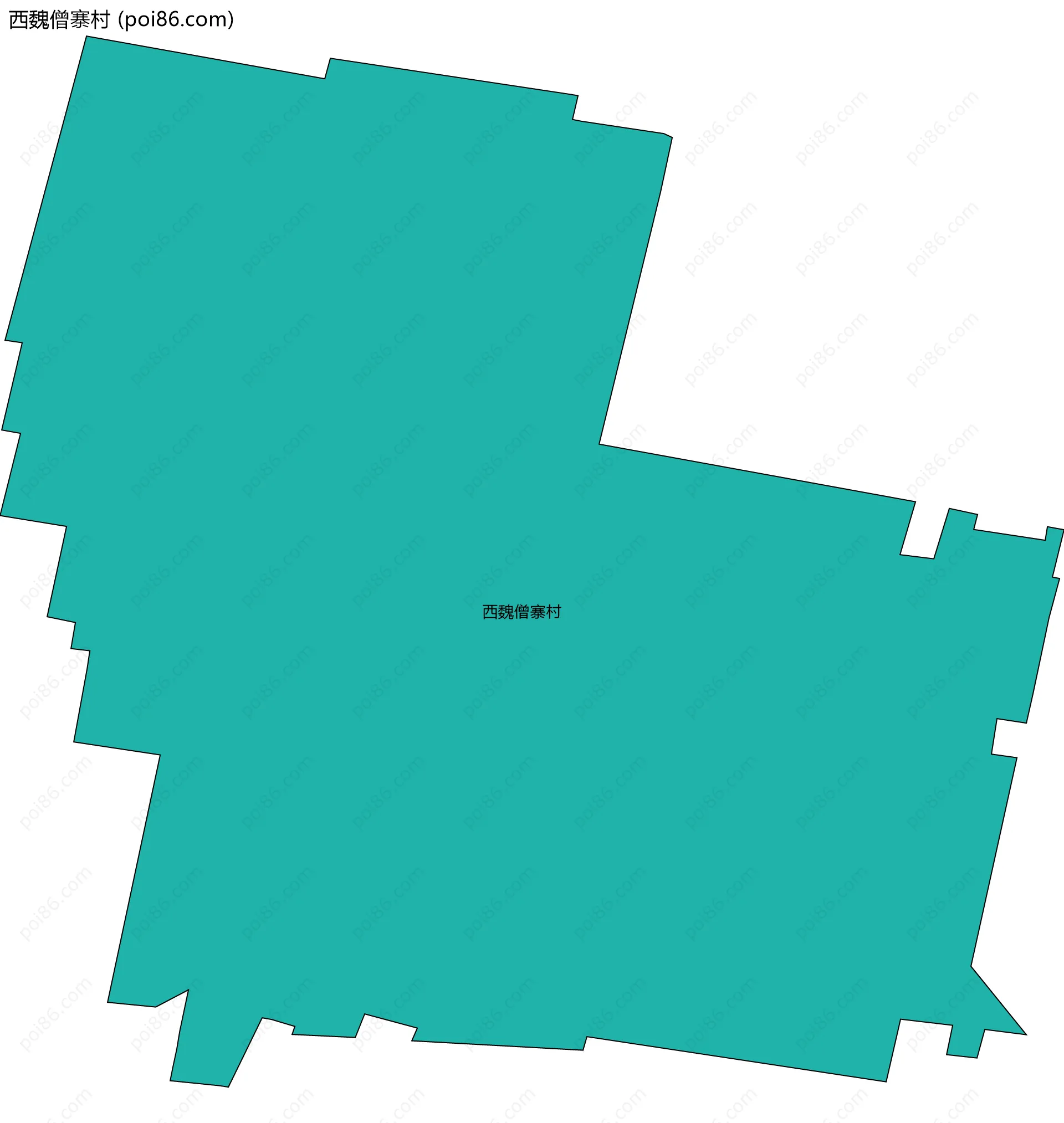 西魏僧寨村边界地图