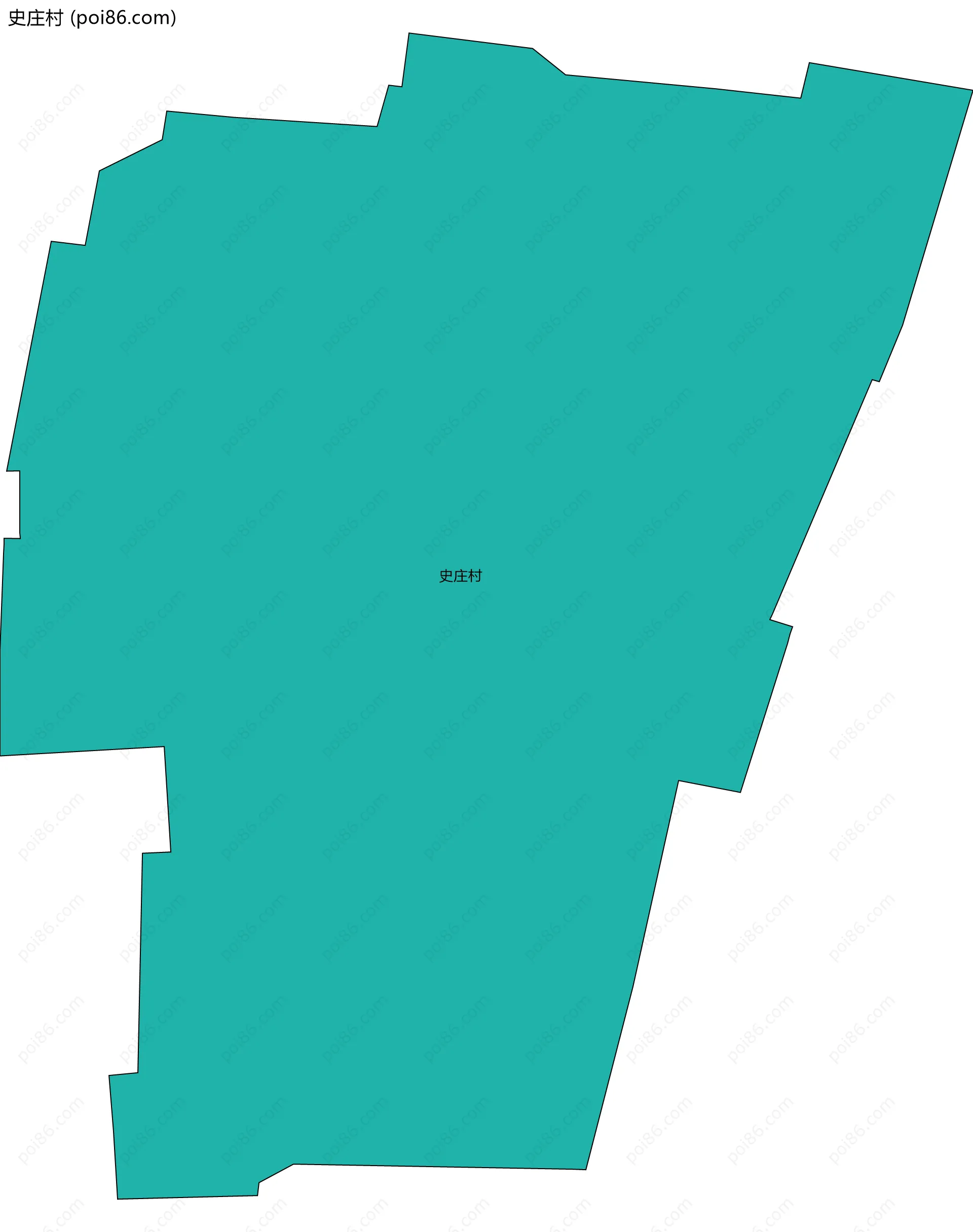 史庄村边界地图