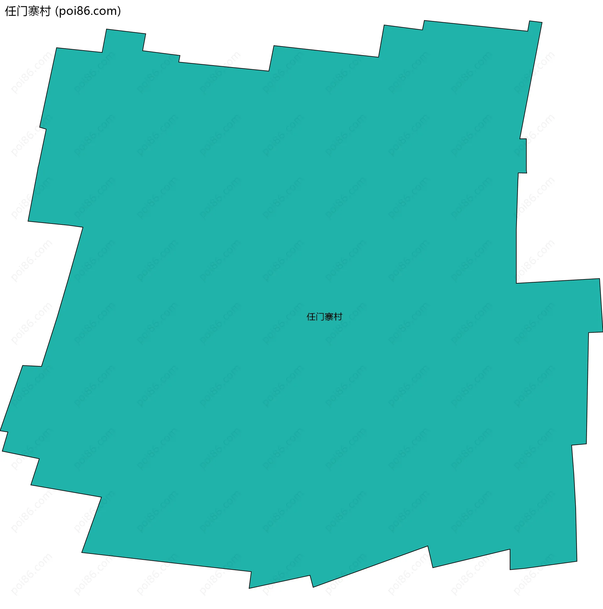 任门寨村边界地图