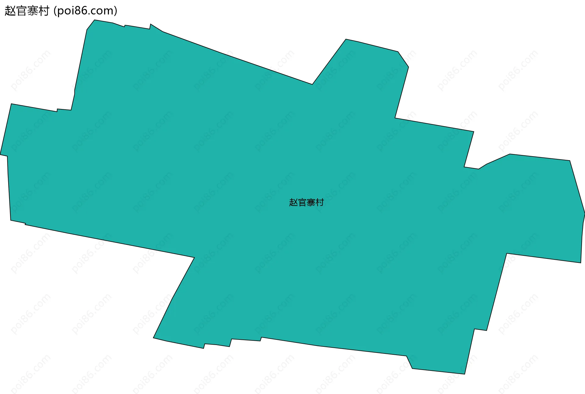 赵官寨村边界地图