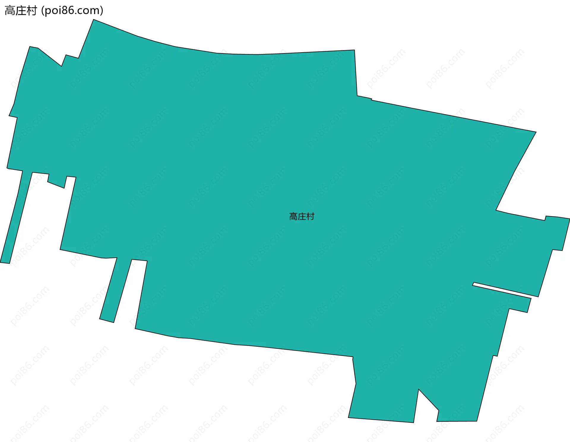 高庄村边界地图