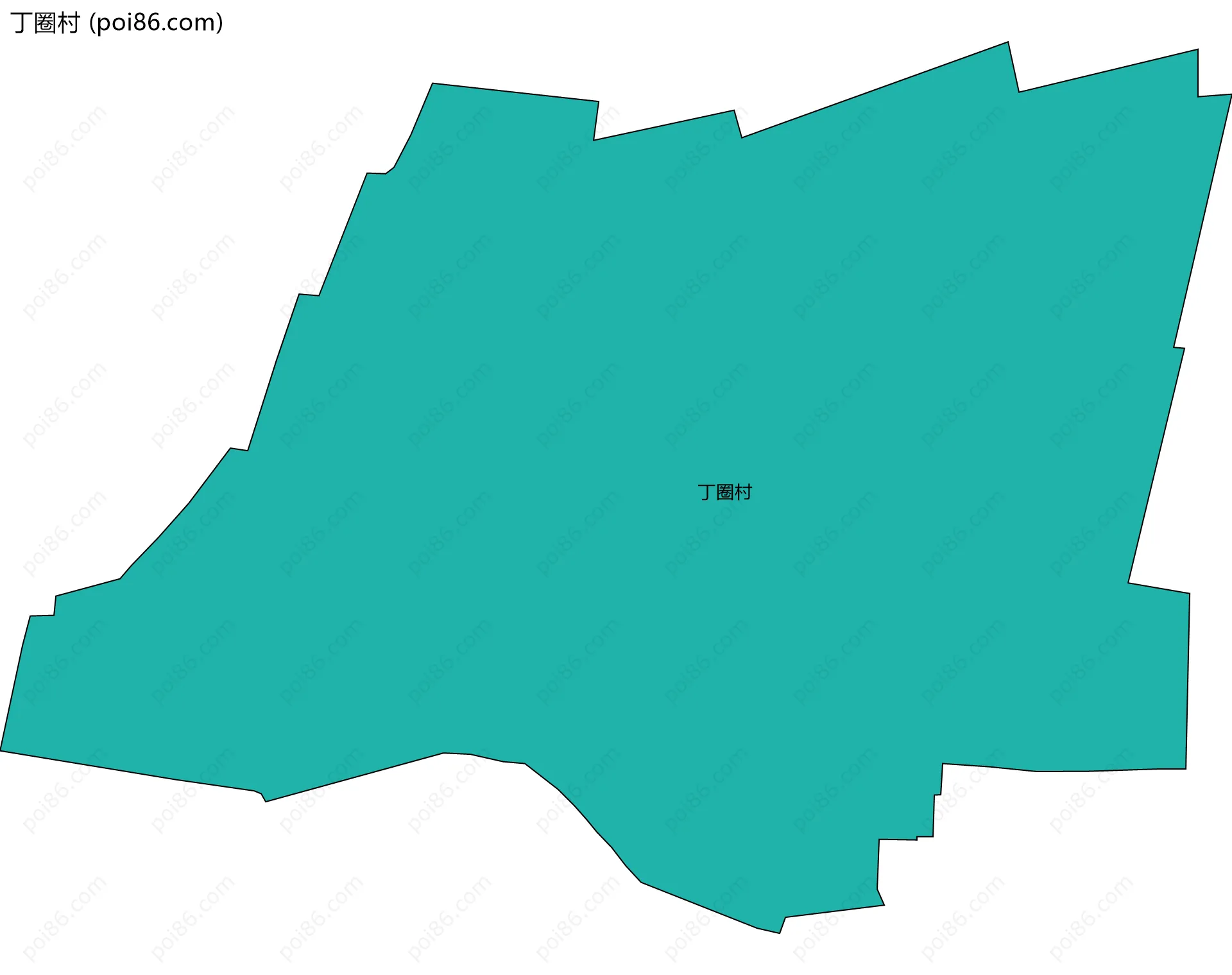 丁圈村边界地图