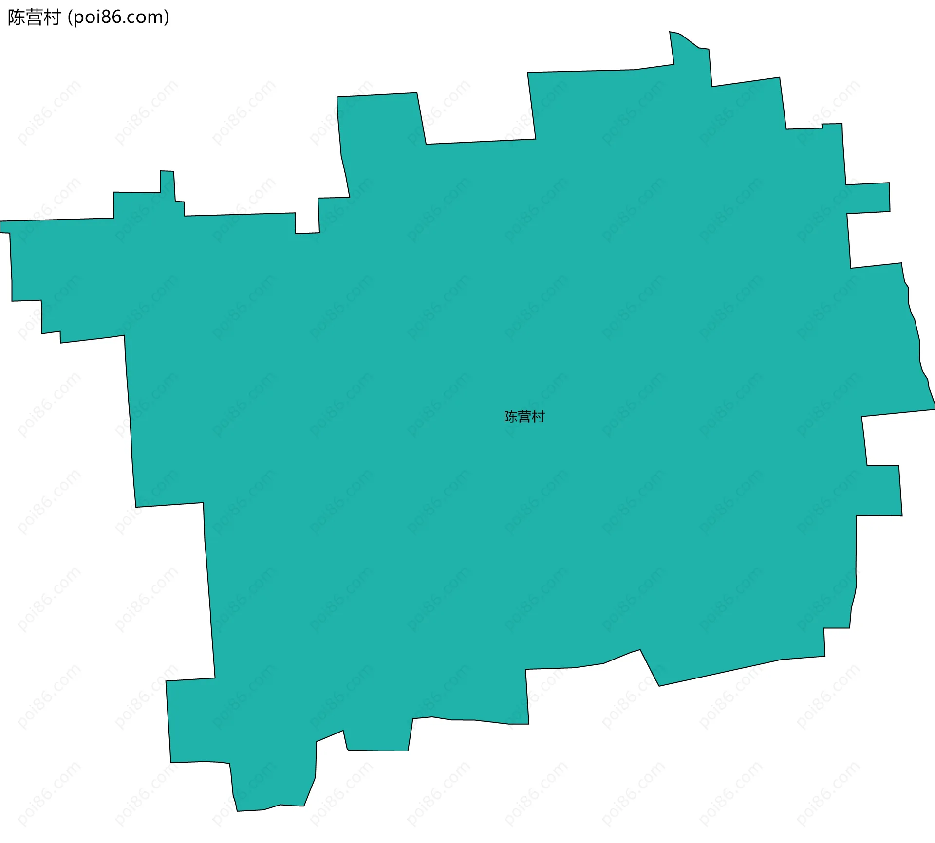 陈营村边界地图