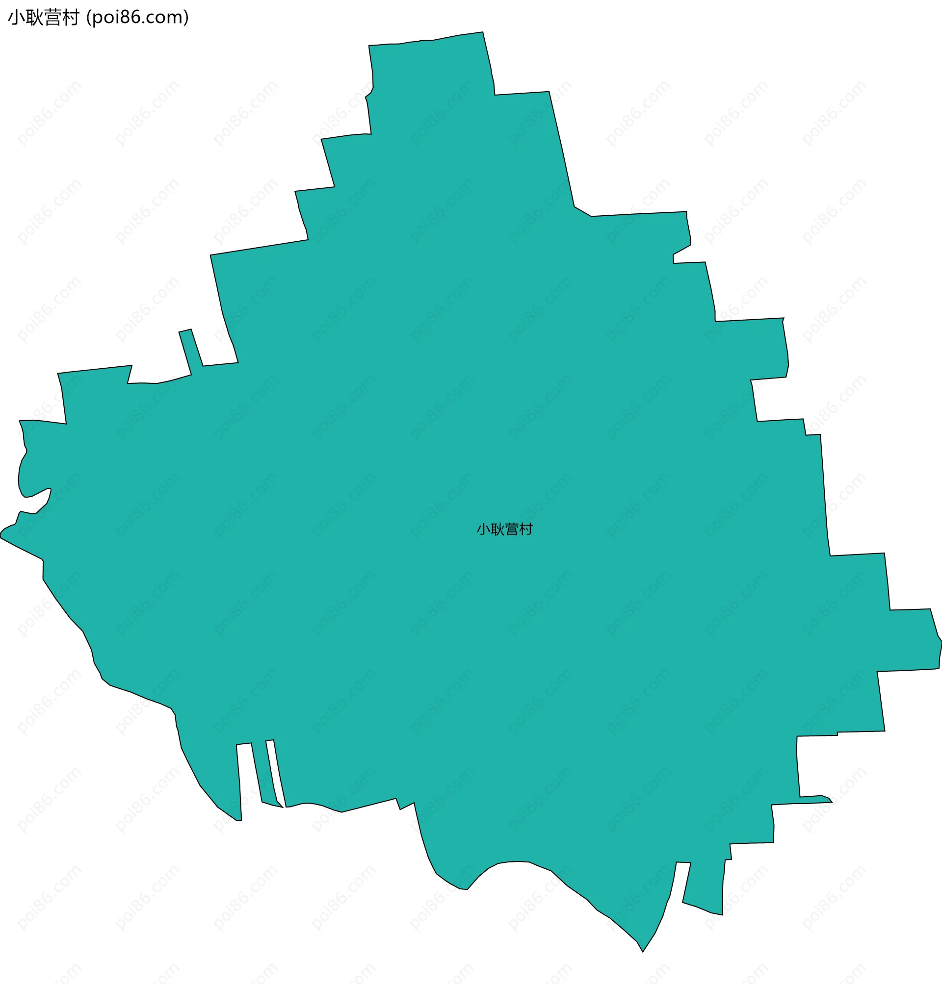 小耿营村边界地图