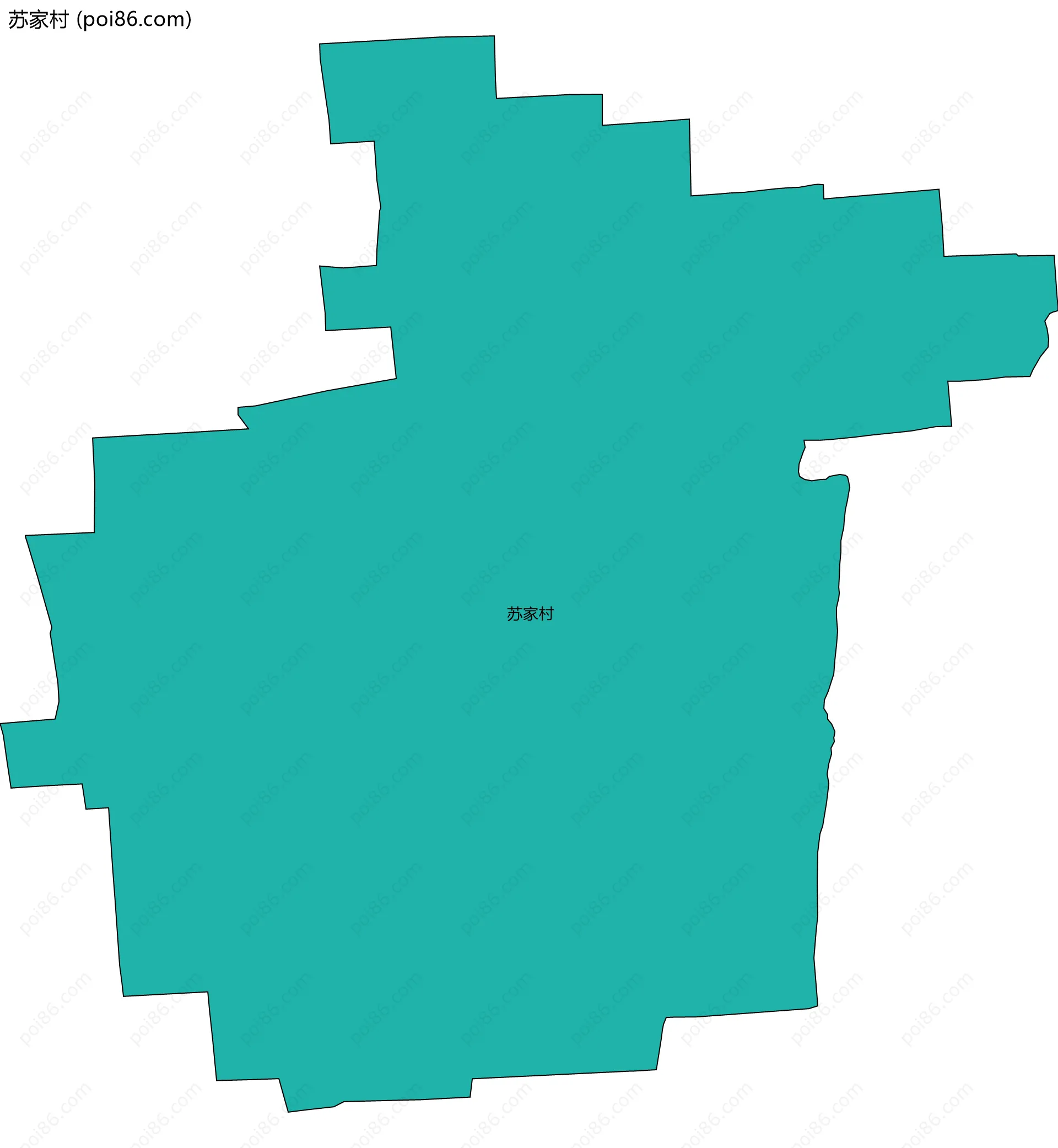 苏家村边界地图
