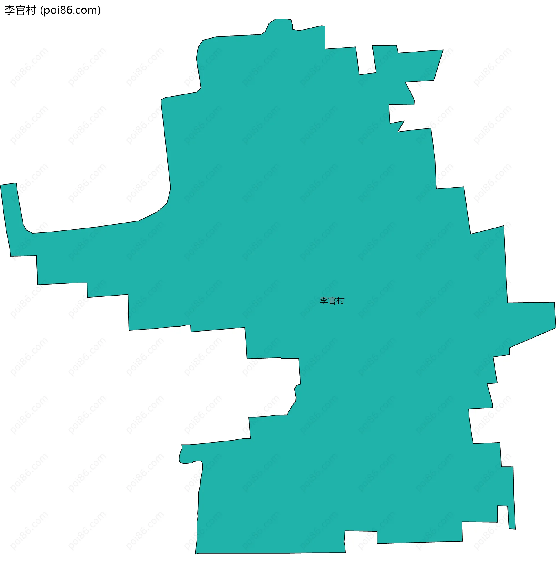 李官村边界地图