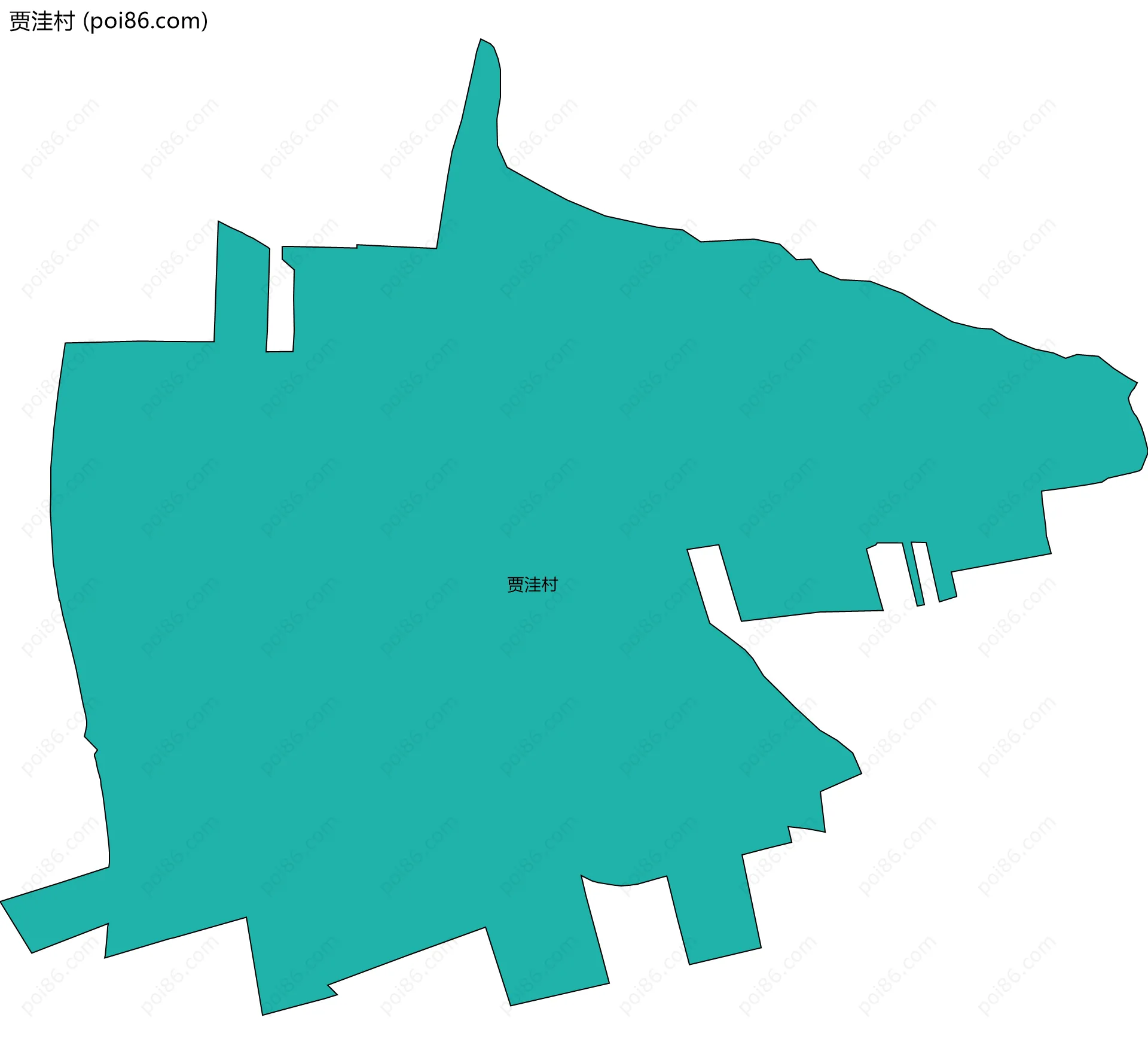 贾洼村边界地图