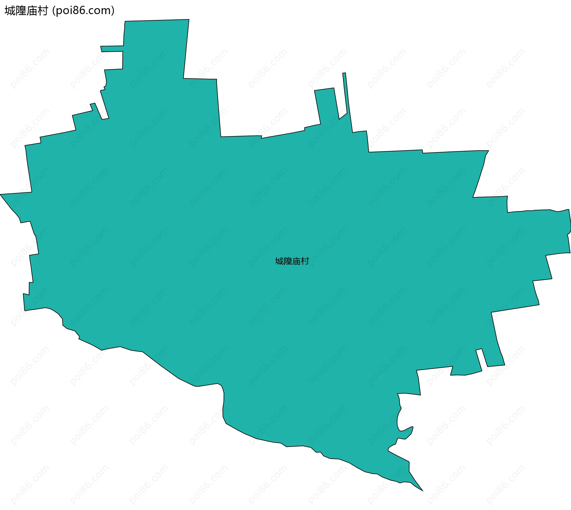 城隍庙村边界地图