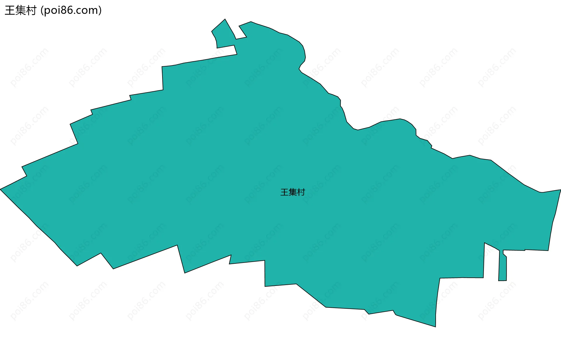 王集村边界地图