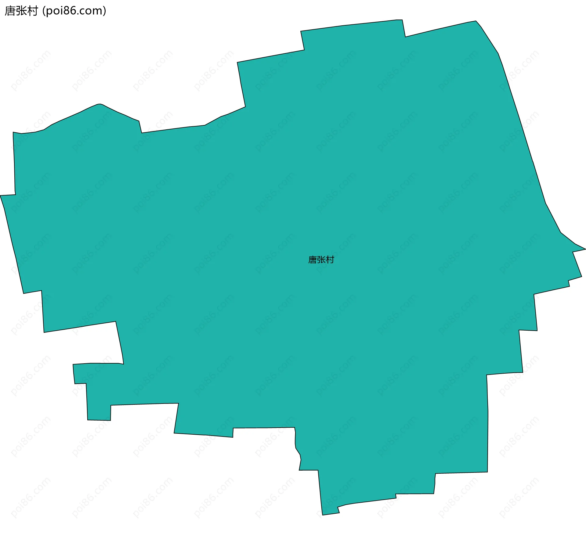 唐张村边界地图