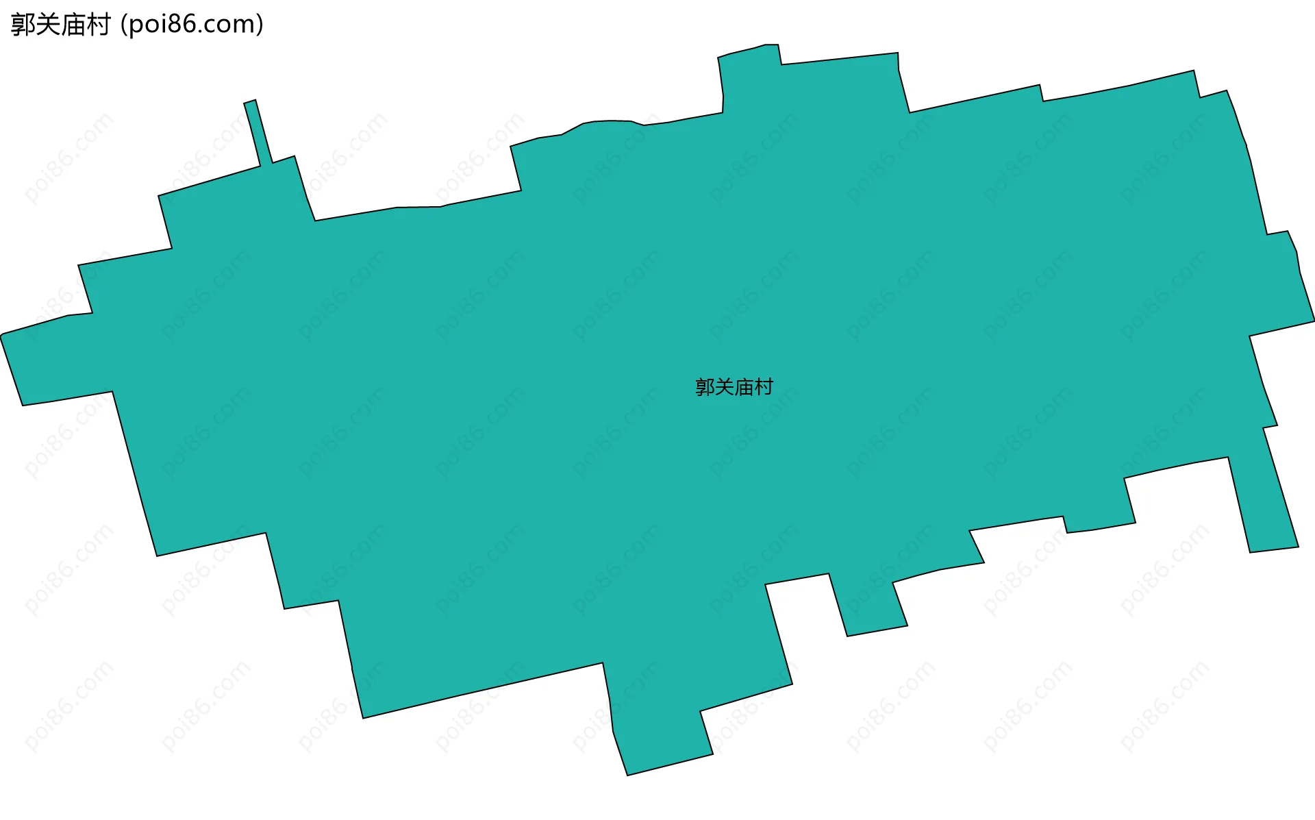 郭关庙村边界地图