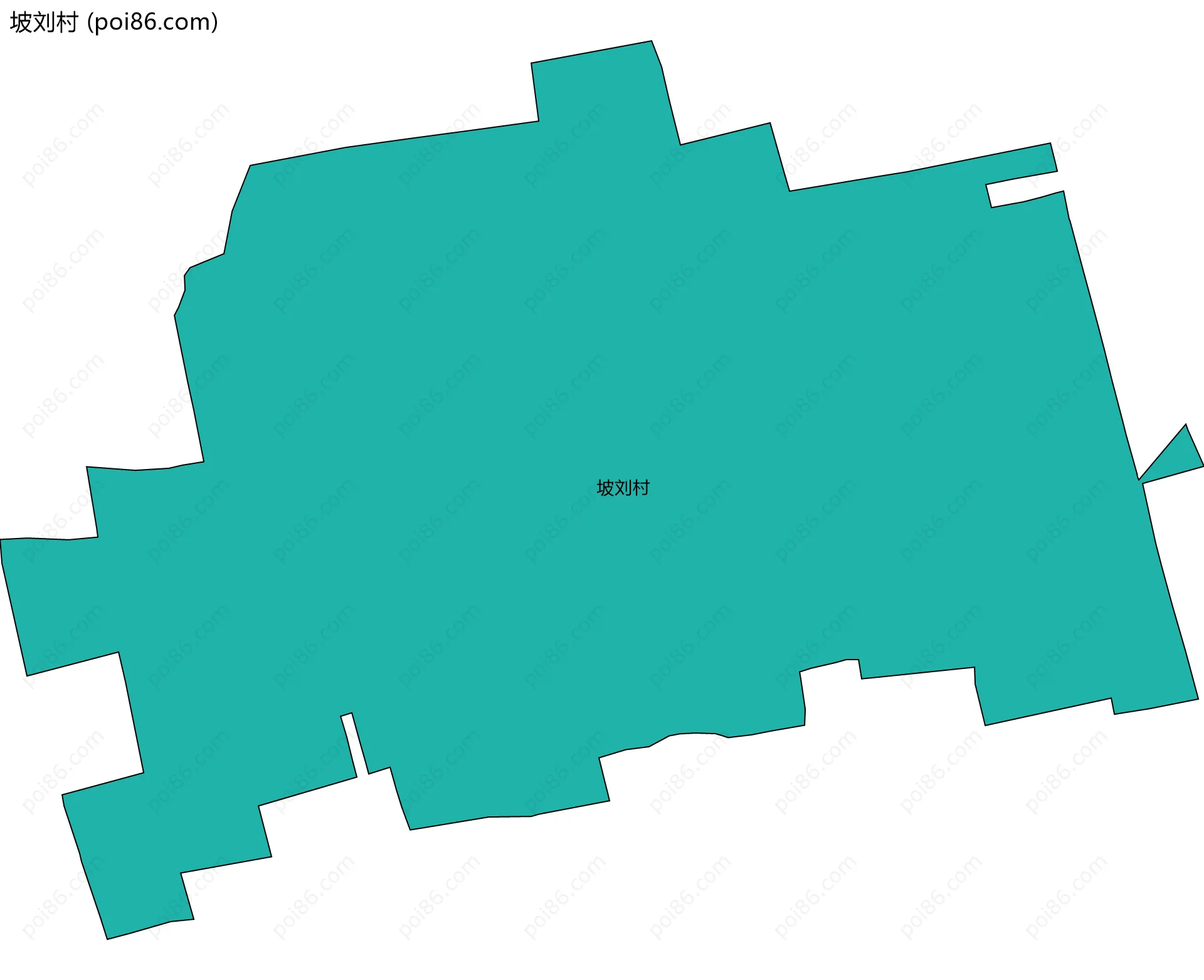 坡刘村边界地图