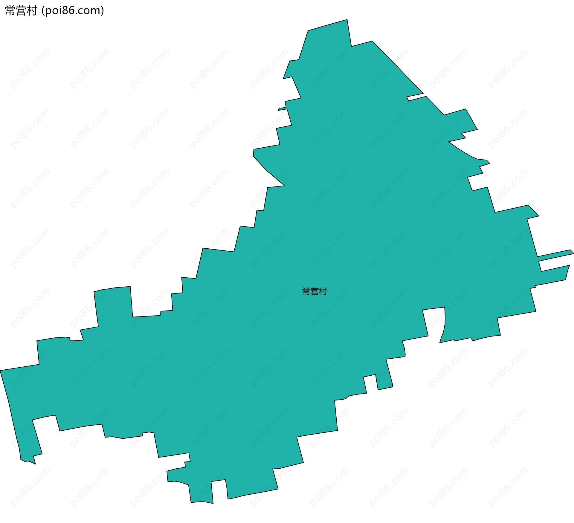 常营村边界地图