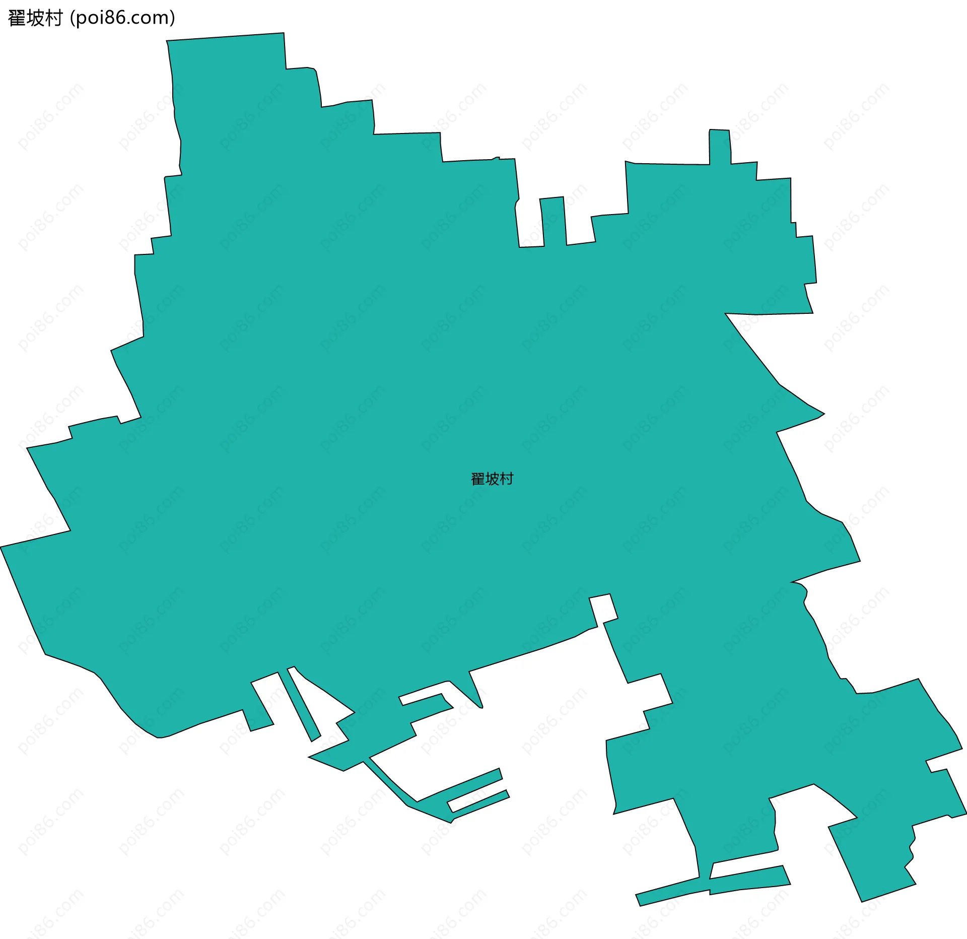 翟坡村边界地图