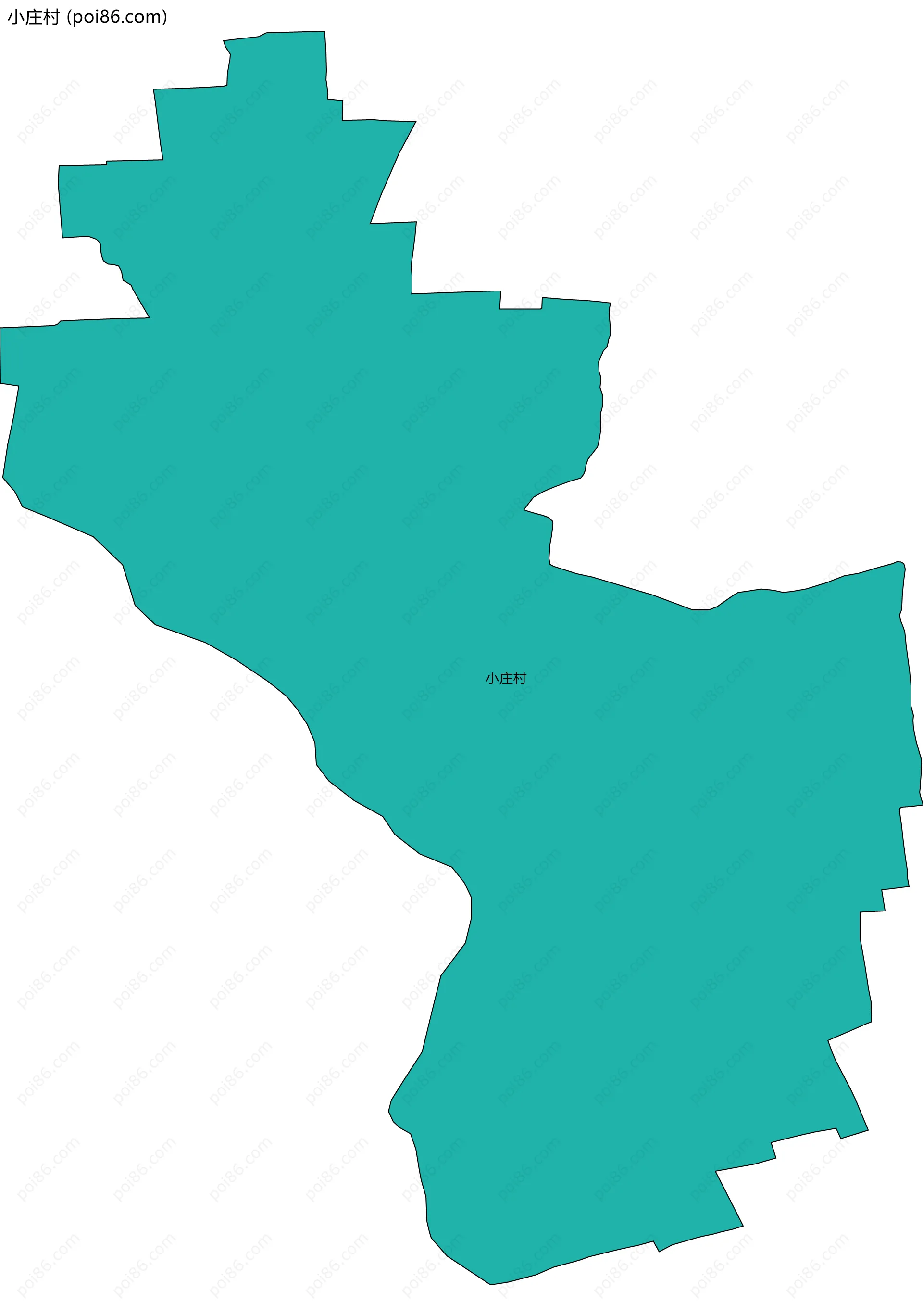小庄村边界地图